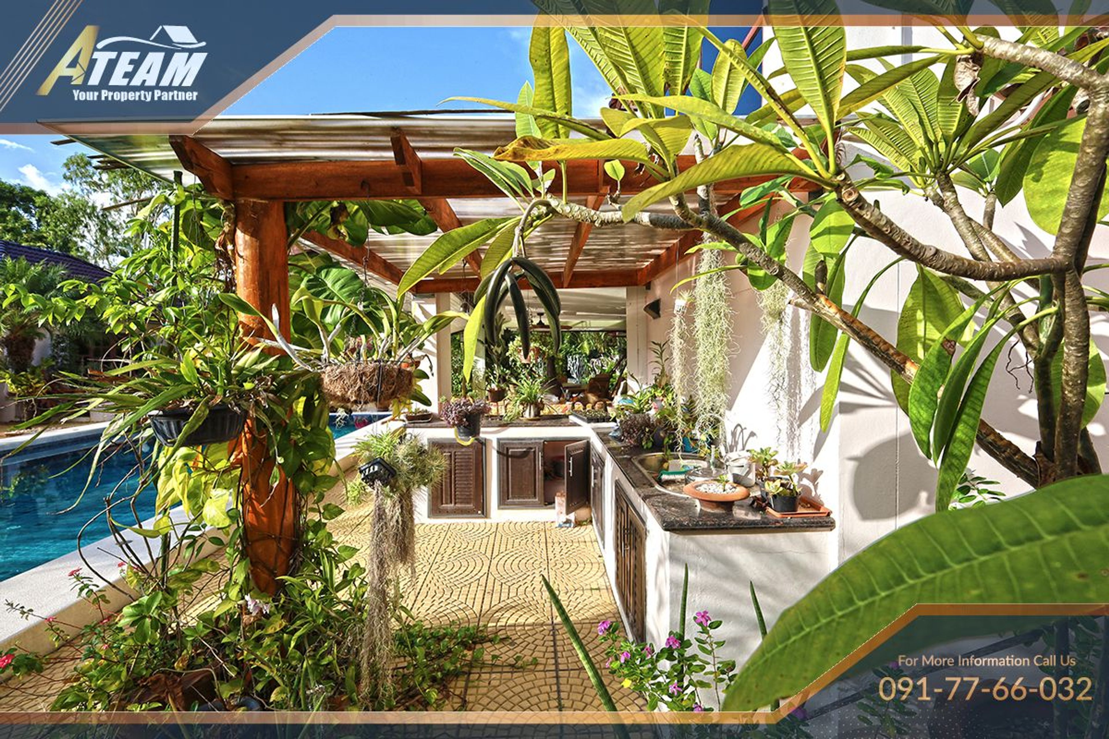 Unique Mansion on 1 Rai with incredible tropical  garden thumbnail 64