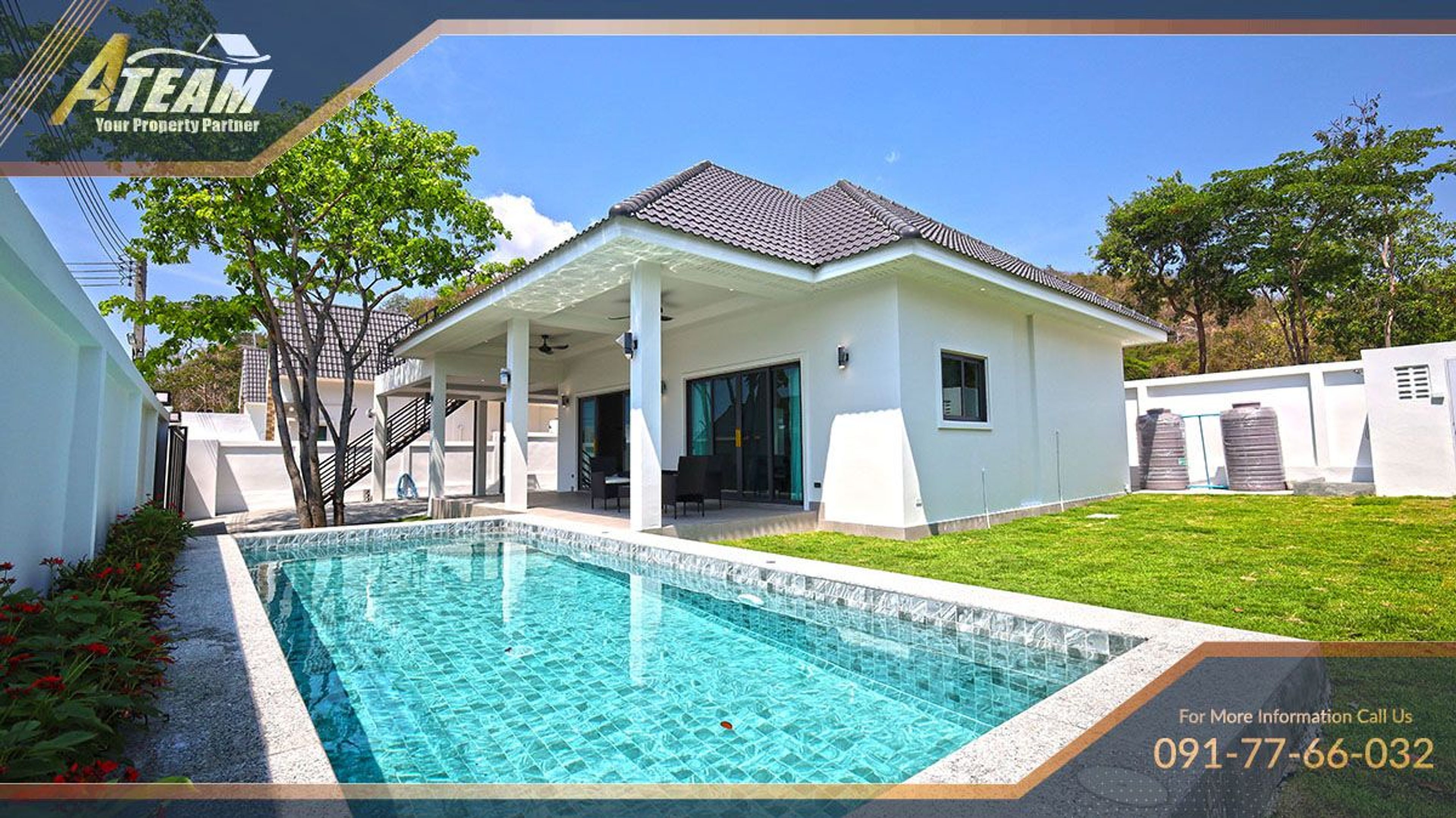 Brand New Modern Pool Villa in Hin Lek Fai with Stunning Mountain View