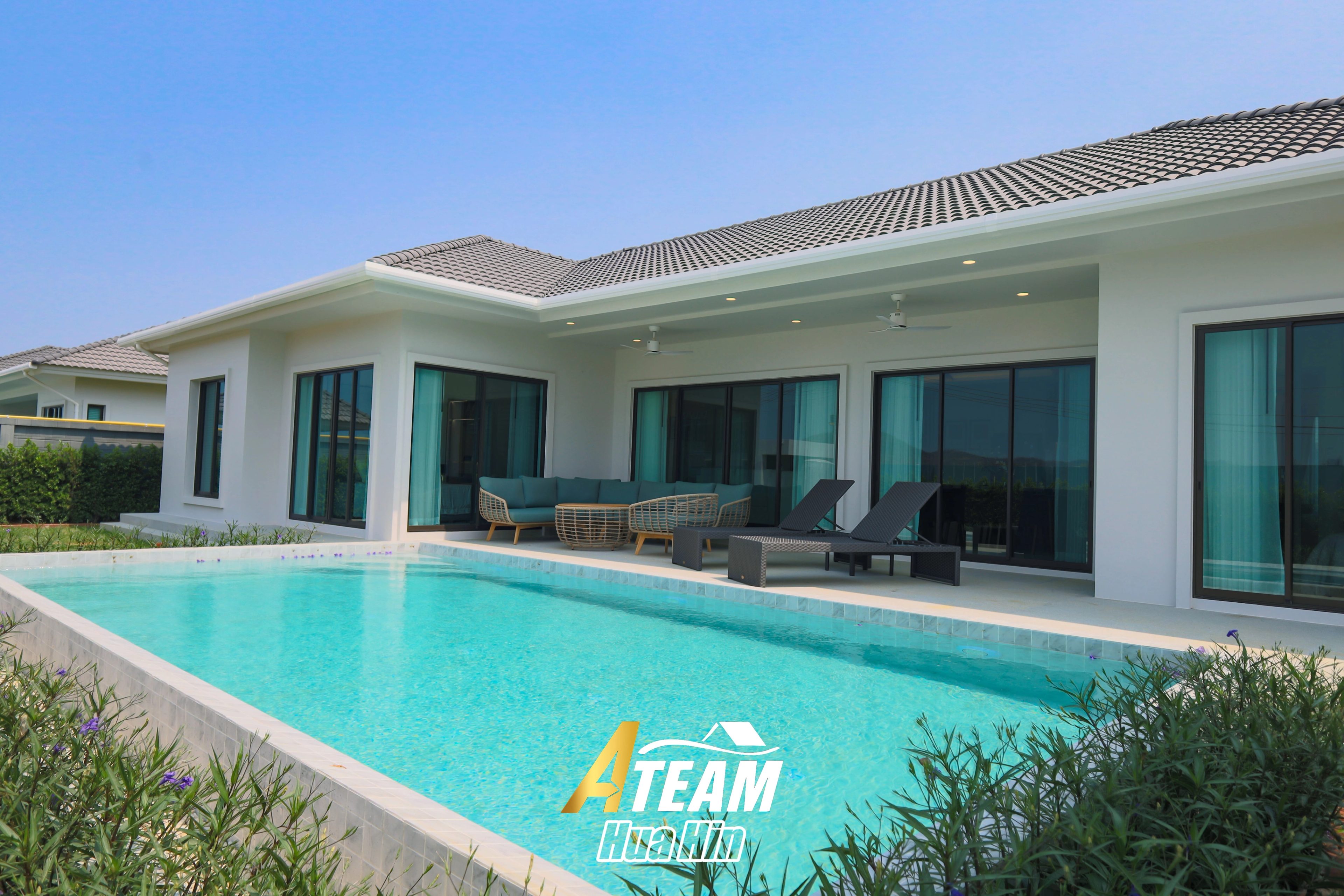 Modern 3-Bedroom Pool Villa at La Vallee Raintree Residence, Thap Tai thumbnail 3