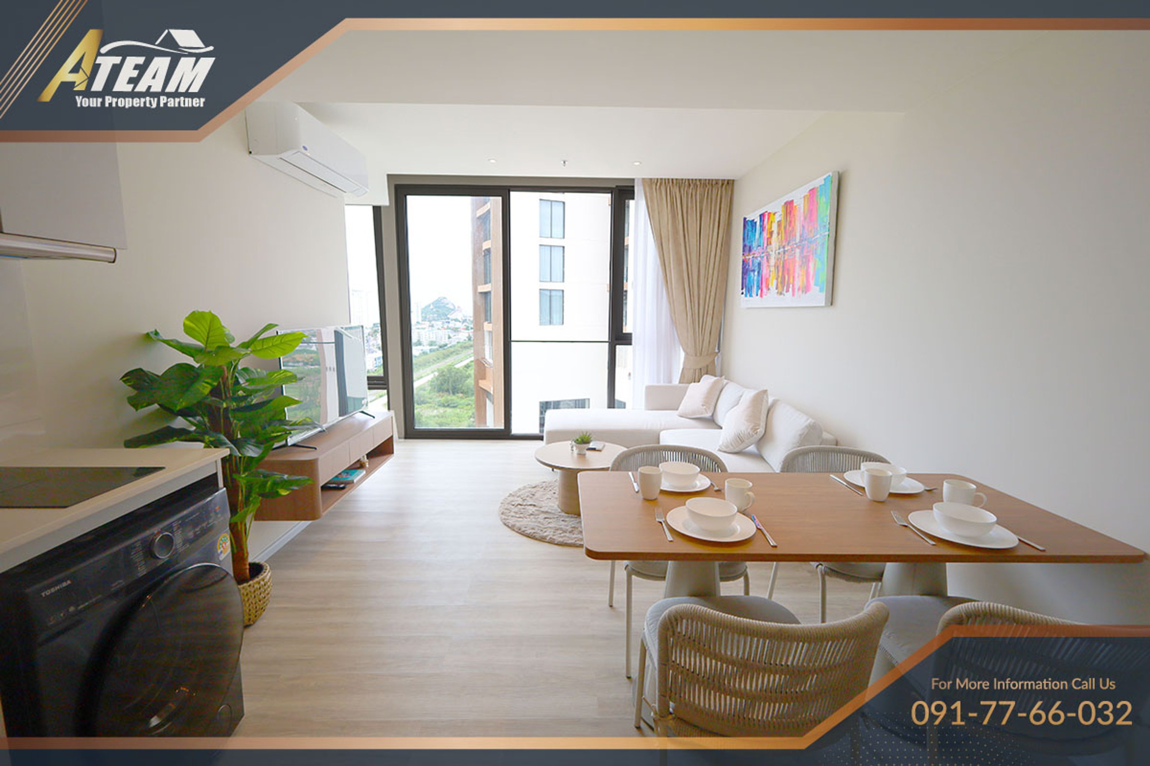 High-End Sea View Condo for Rent at Vehha Hua Hin – 64 SQM | 1 Bedroom thumbnail 3
