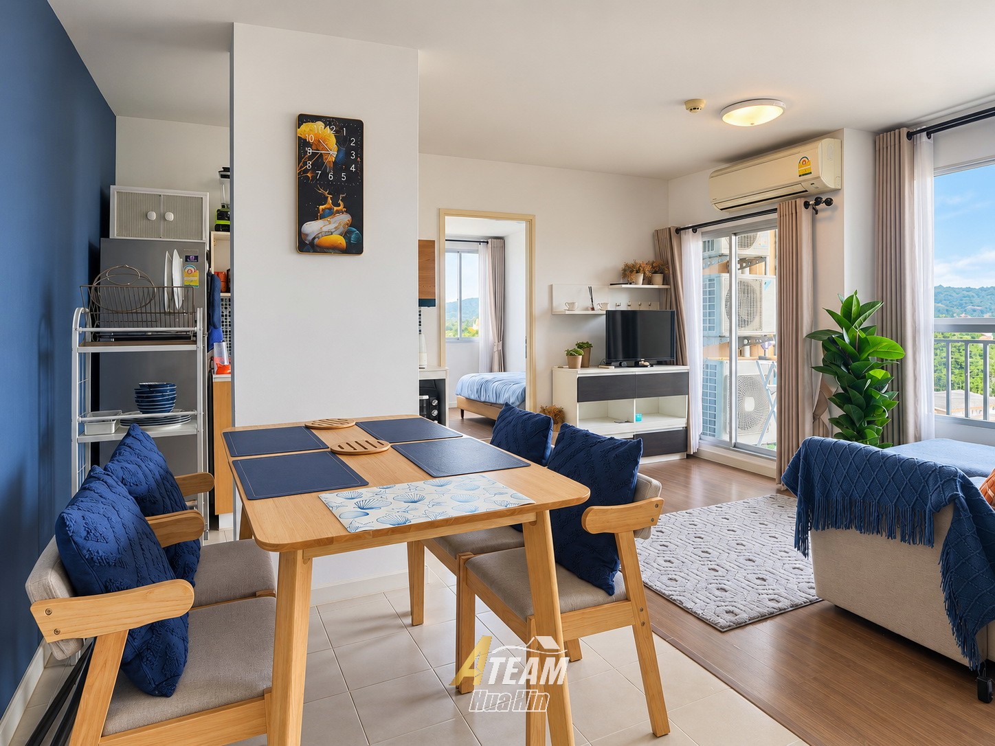 Petit appartement confortable de 2 chambres à louer à Baan Koo Kiang