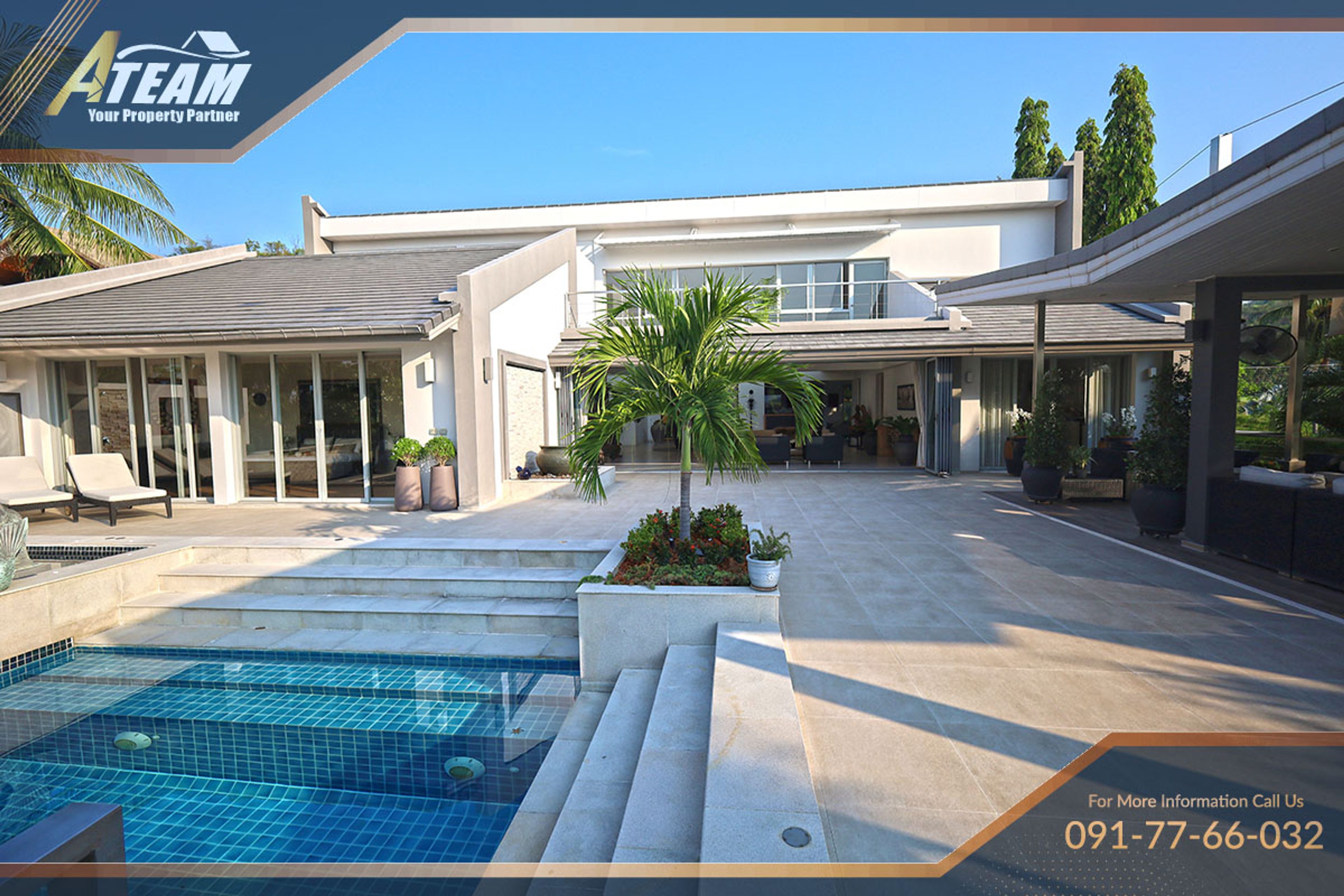 Unique Design  5 Bedroom Villa with stunning  golf view at Palm Hills thumbnail 12