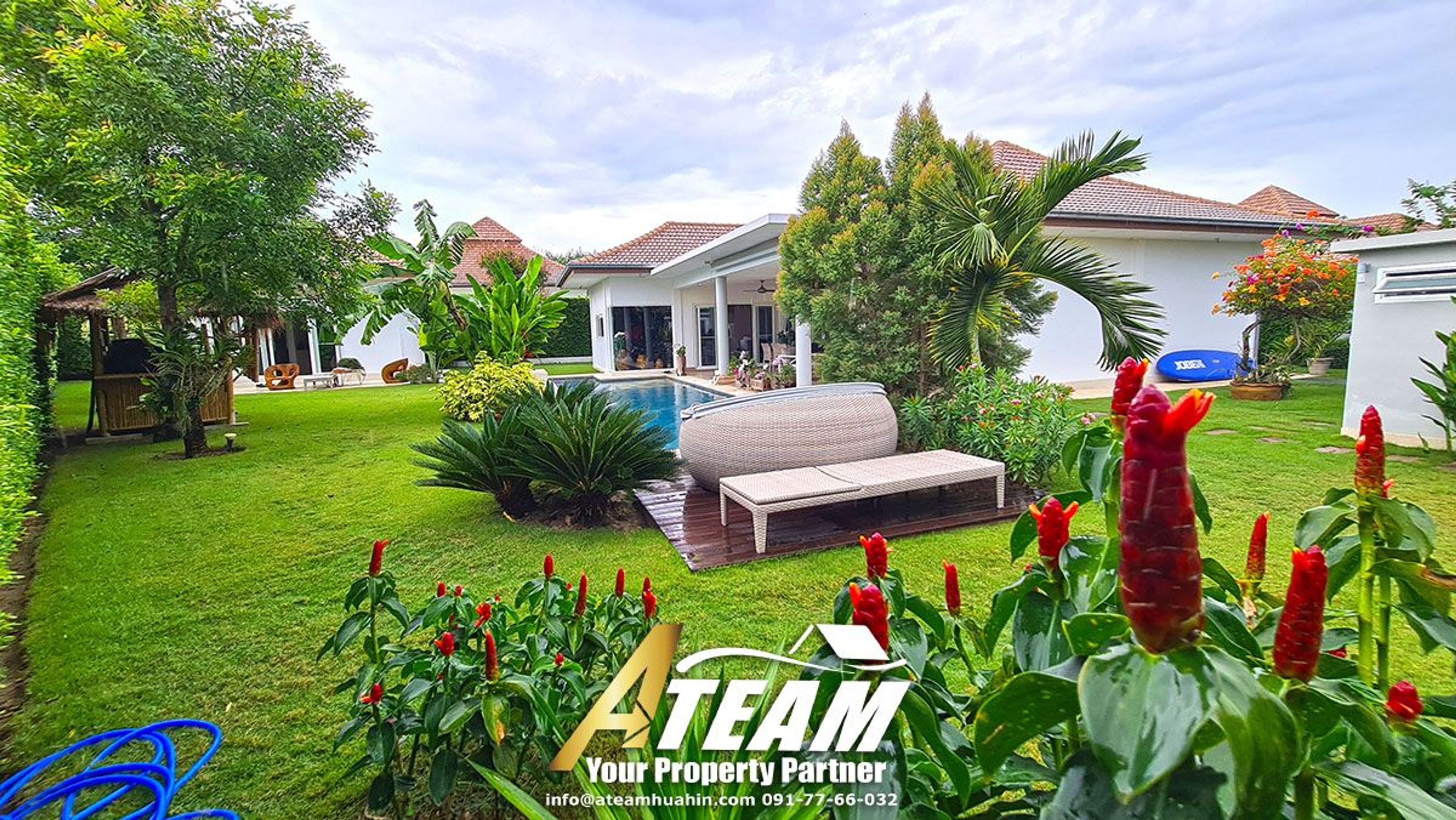 Pool villa with 4 bedrooms on Soi 112