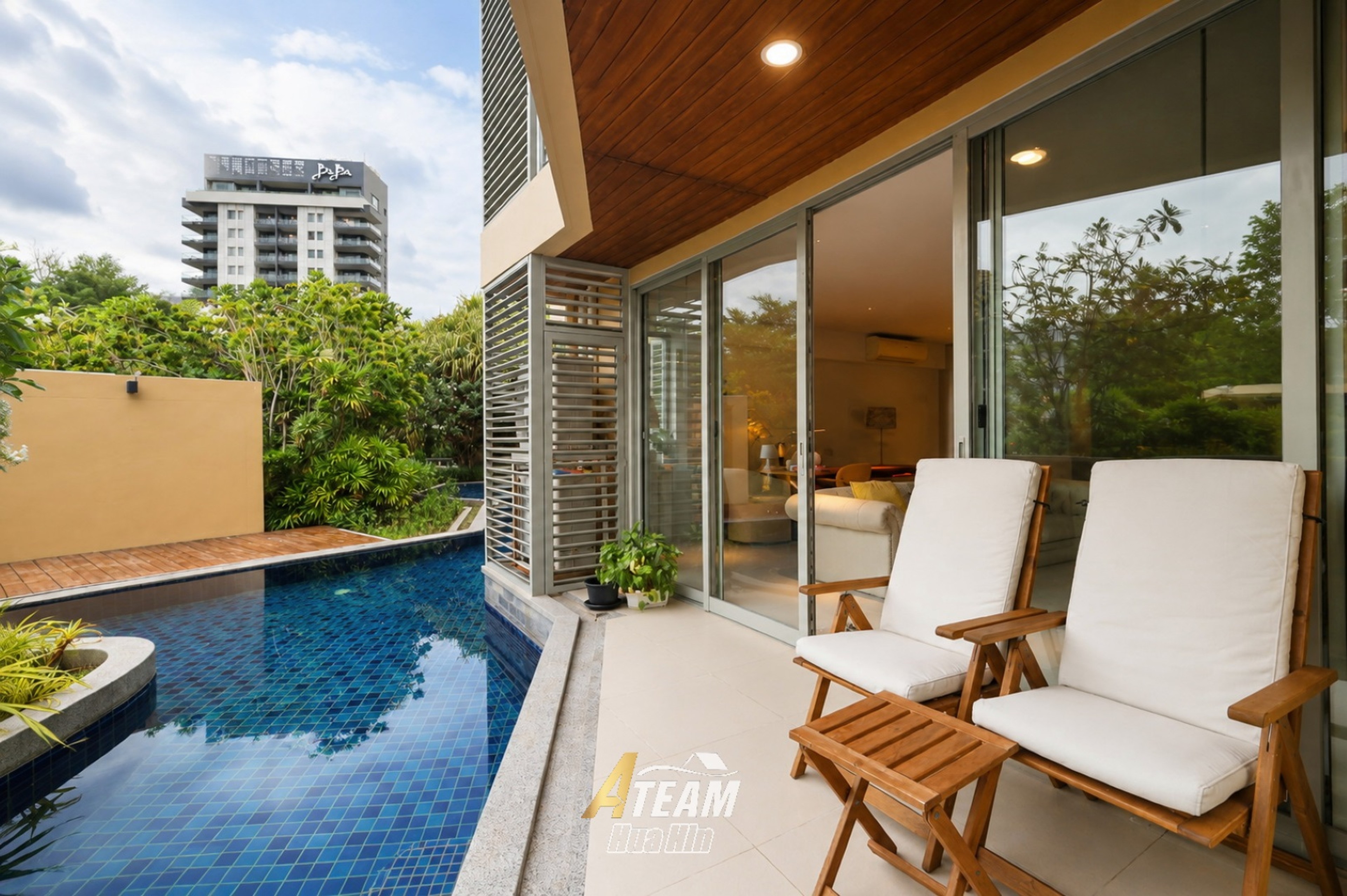 Appartement de 2 chambres avec accès à la piscine à Baan Thew Talay Aqua Marine, Cha-Am