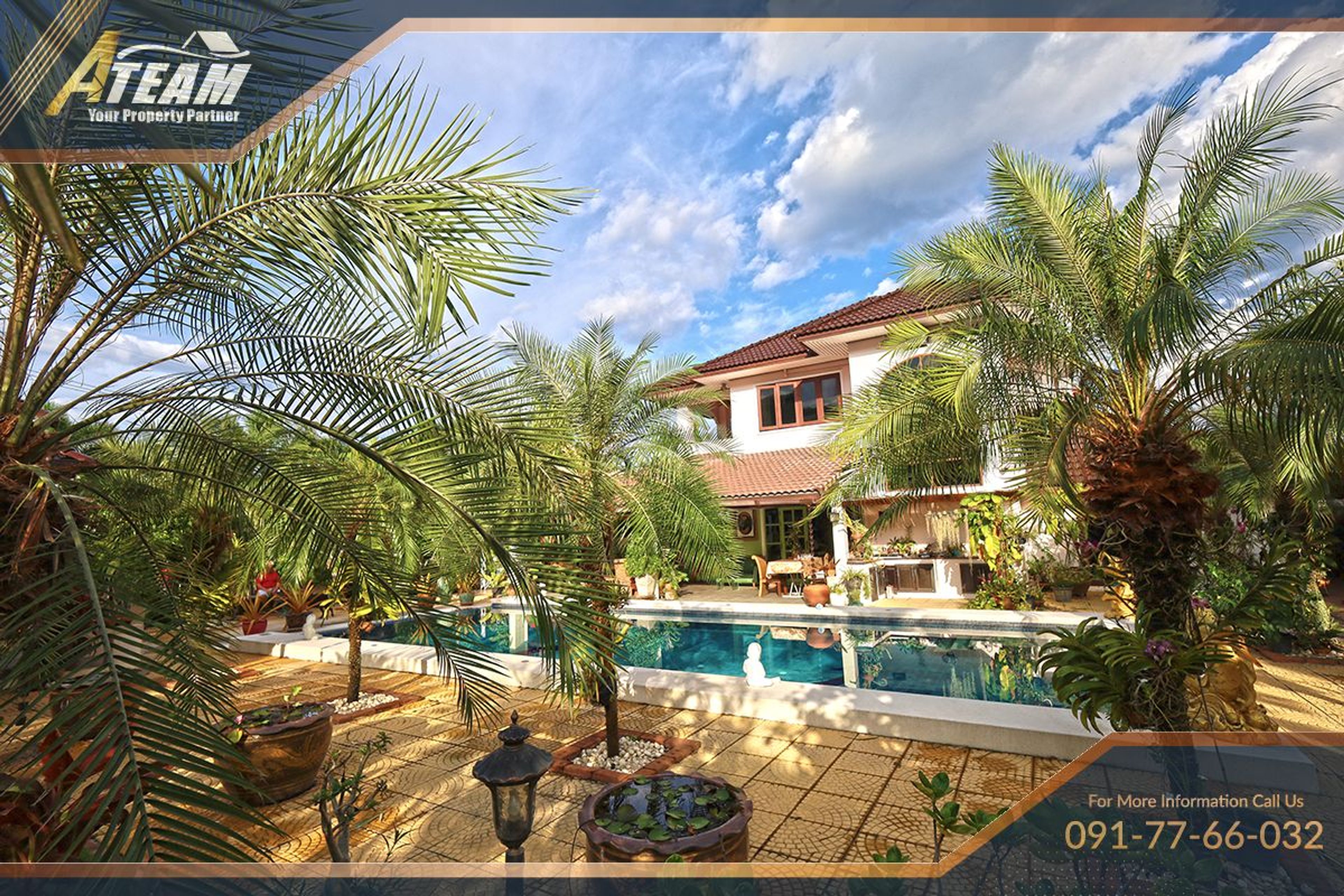 Unique Mansion on 1 Rai with incredible tropical  garden thumbnail 69