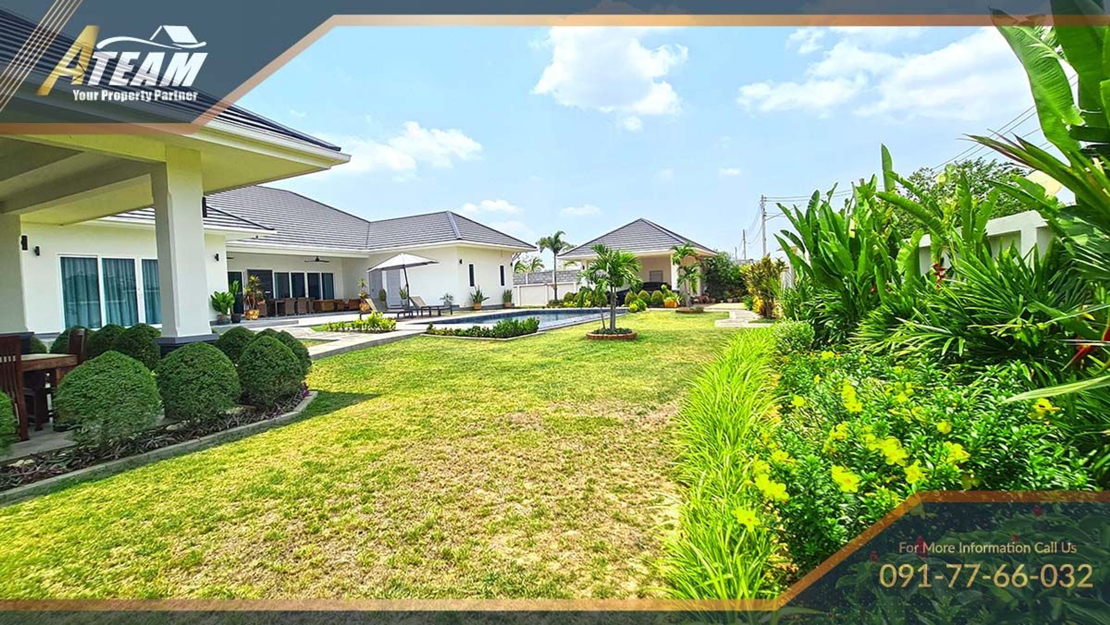 Luxury 5 bedrooms pool villa on 2 rais surrounded by mountains thumbnail 7