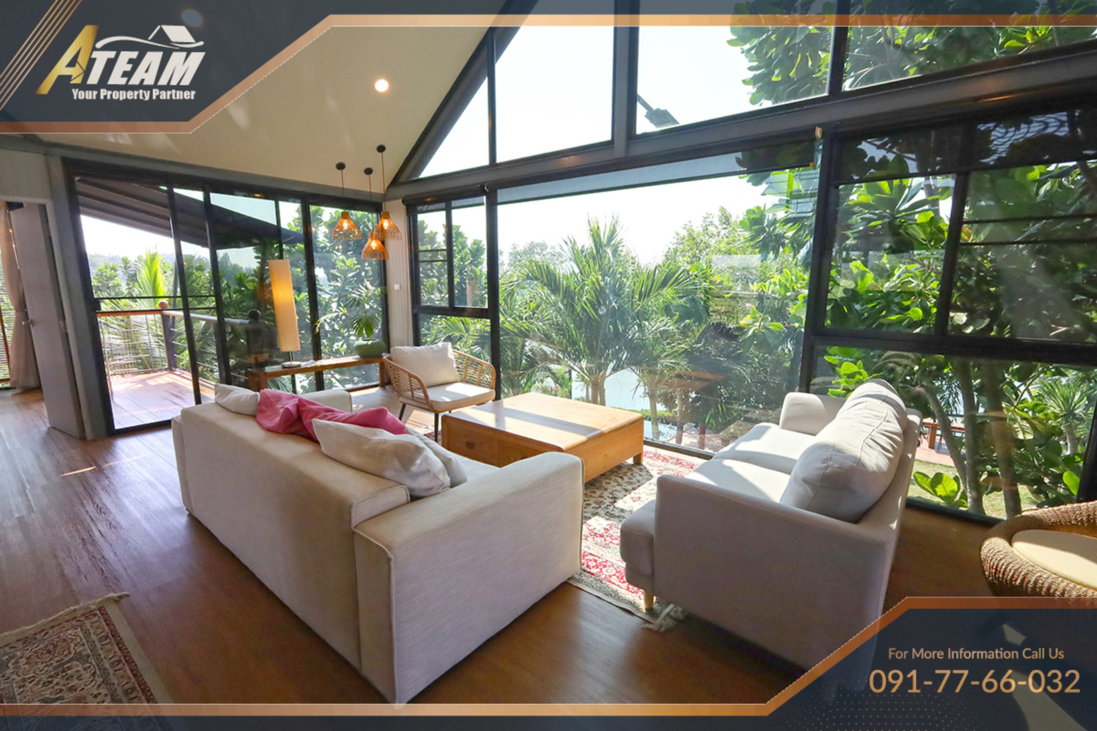 Villa única de 5 quartos com piscina junto ao rio em Pak Nam Pran thumbnail 29
