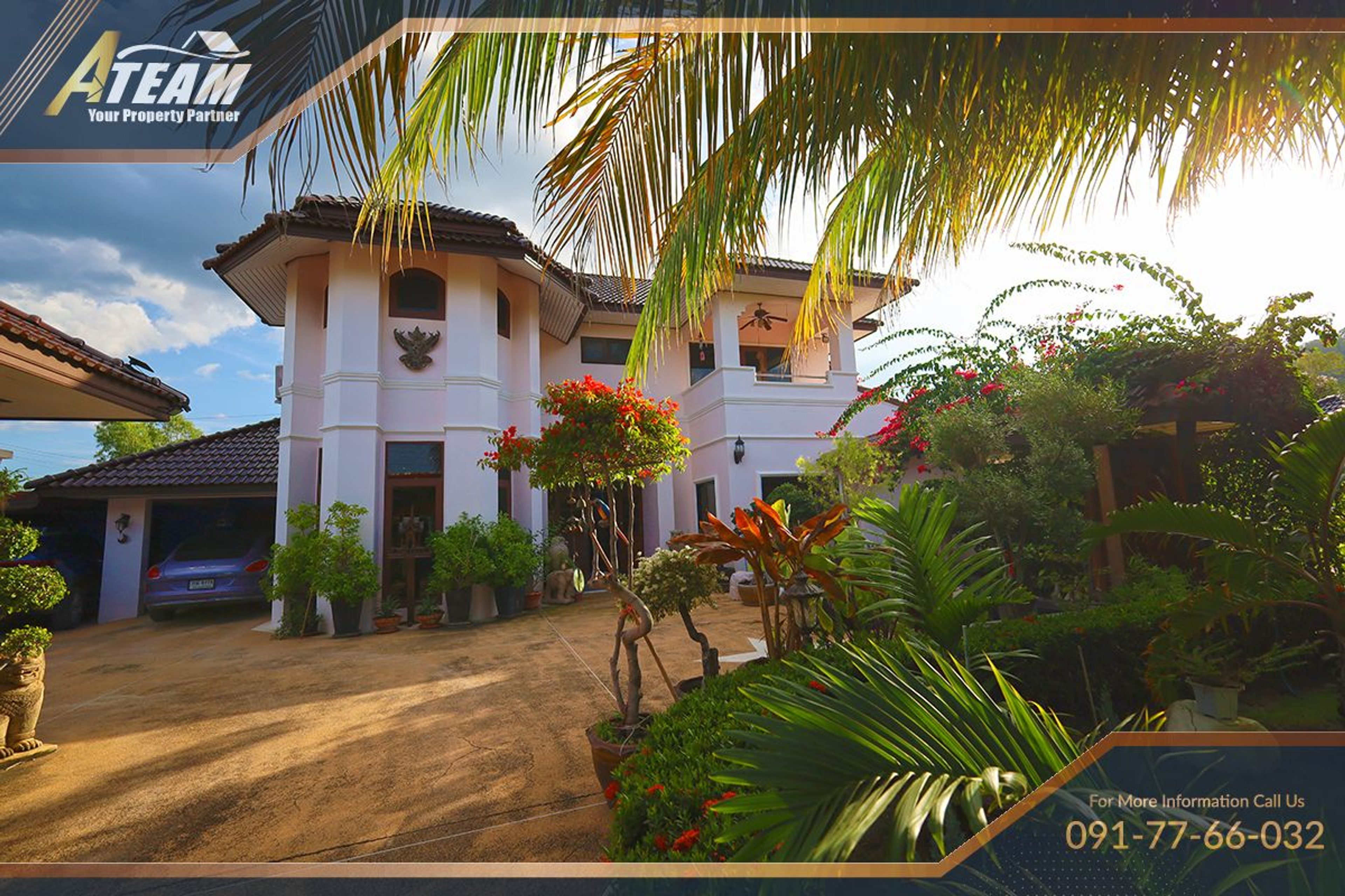 Unique Mansion on 1 Rai with incredible tropical  garden thumbnail 50