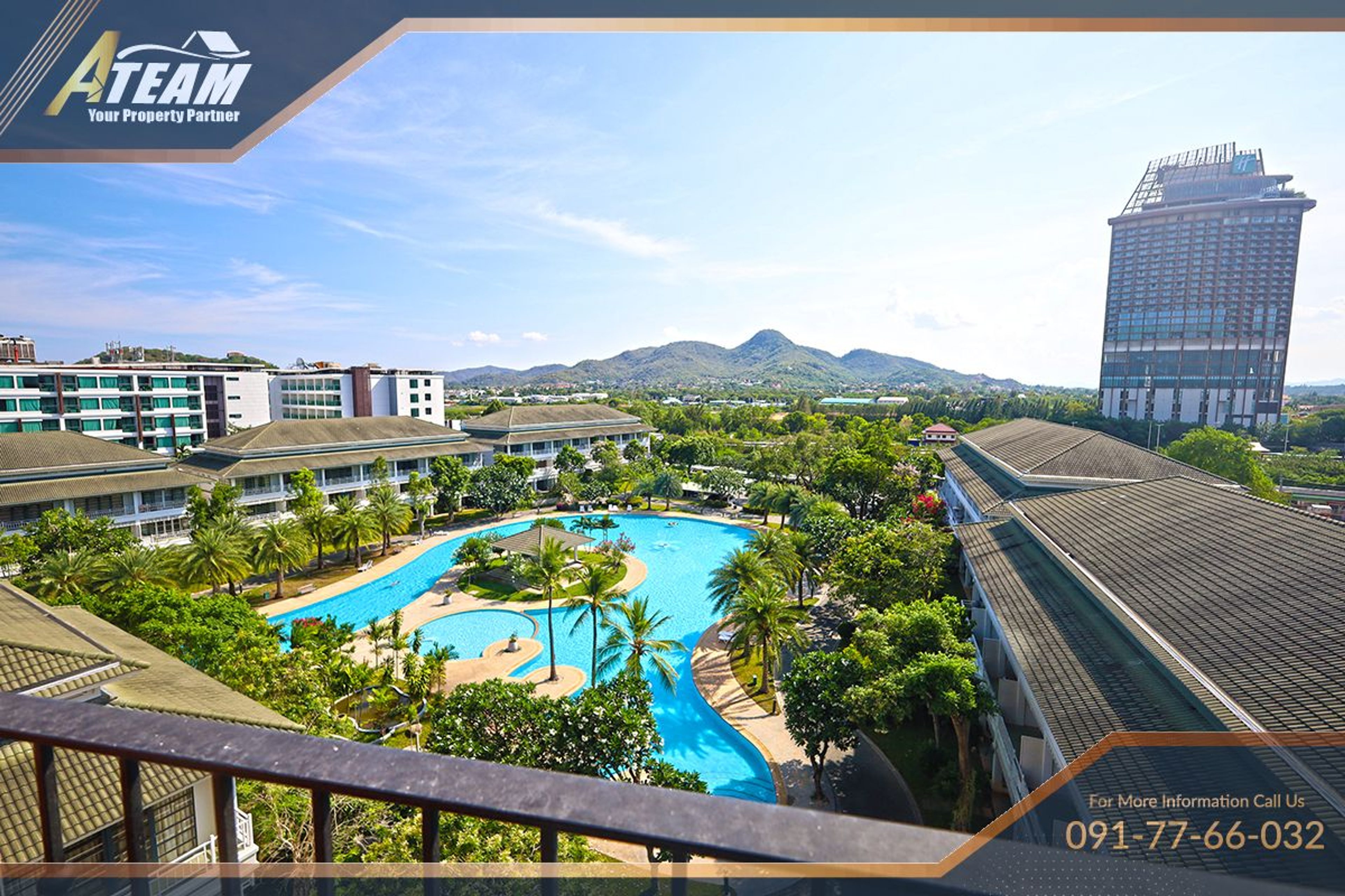 Best view top floor exlusive 1 bedroom in Cabanas Hua hin thumbnail 26