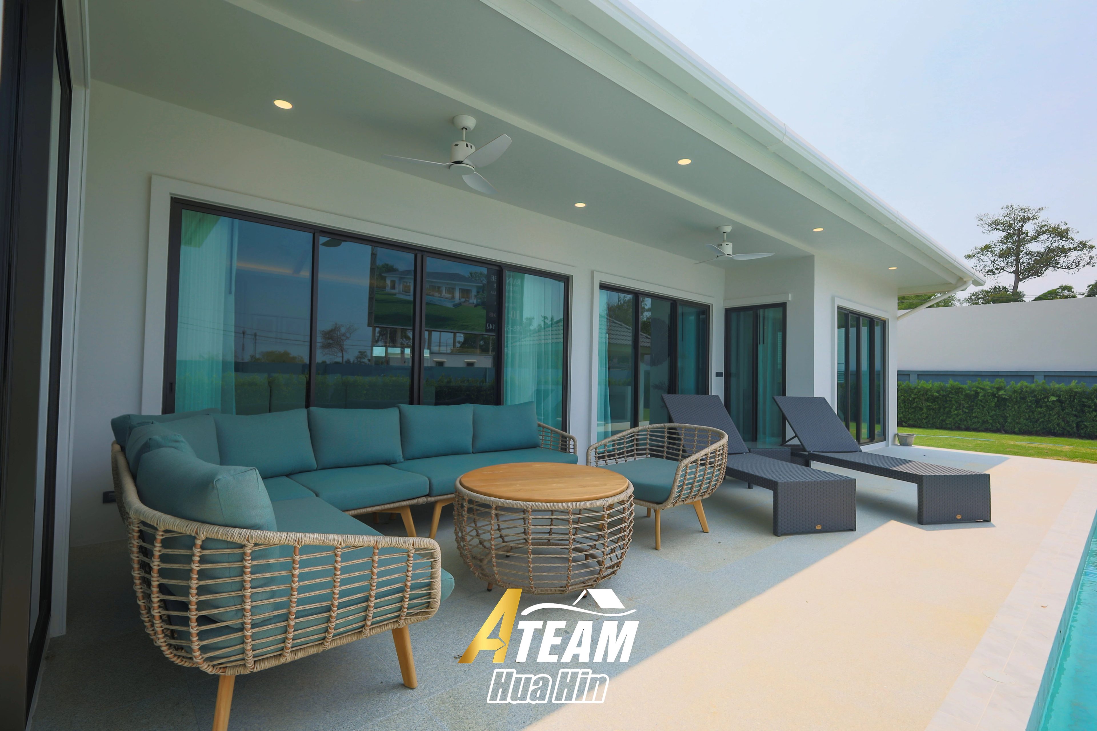 Modern 3-Bedroom Pool Villa at La Vallee Raintree Residence, Thap Tai thumbnail 4