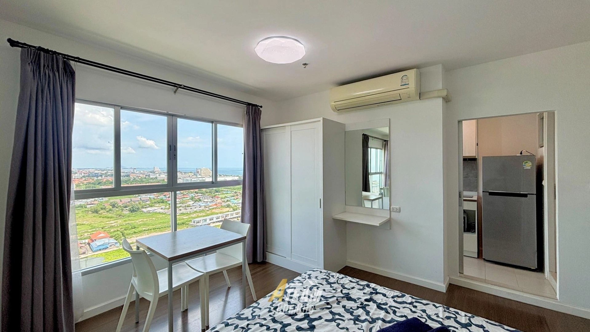Appartement 1 chambre avec vue sur mer à vendre à Baan Kiang Fah - 24e étage