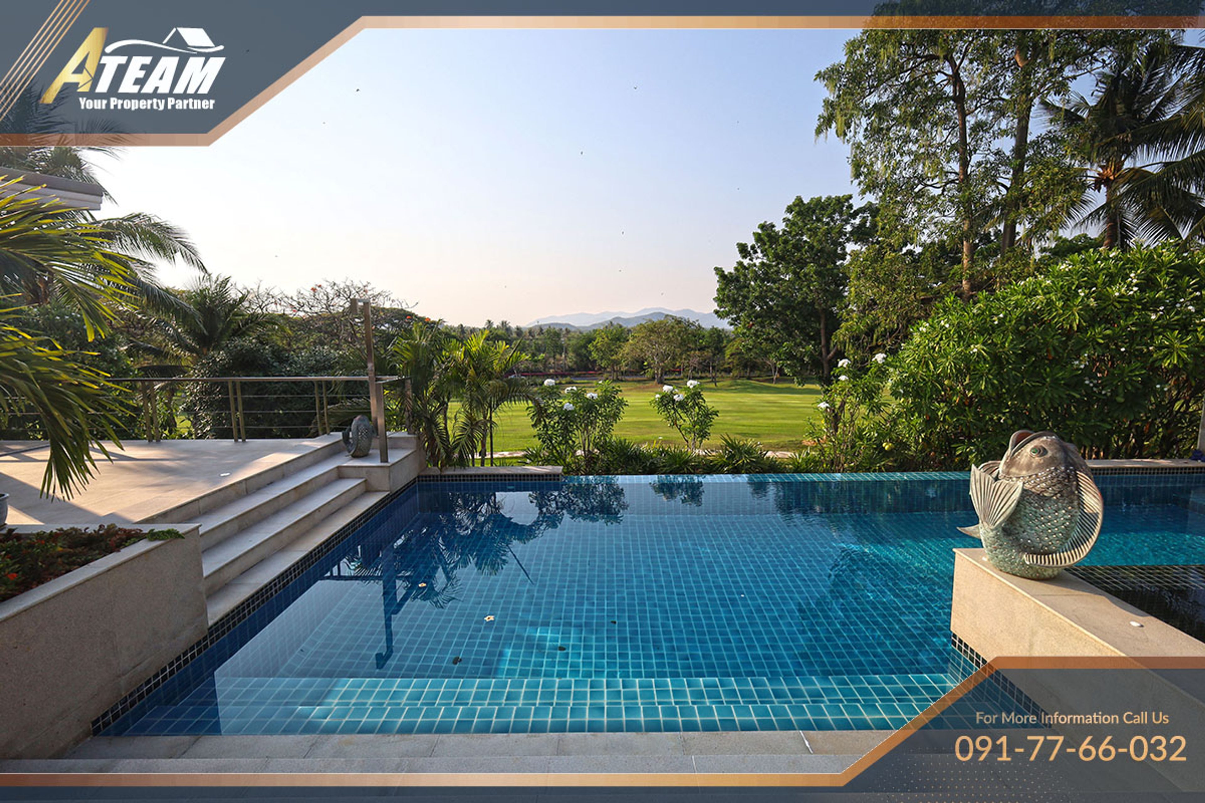 Unique Design  5 Bedroom Villa with stunning  golf view at Palm Hills thumbnail 3