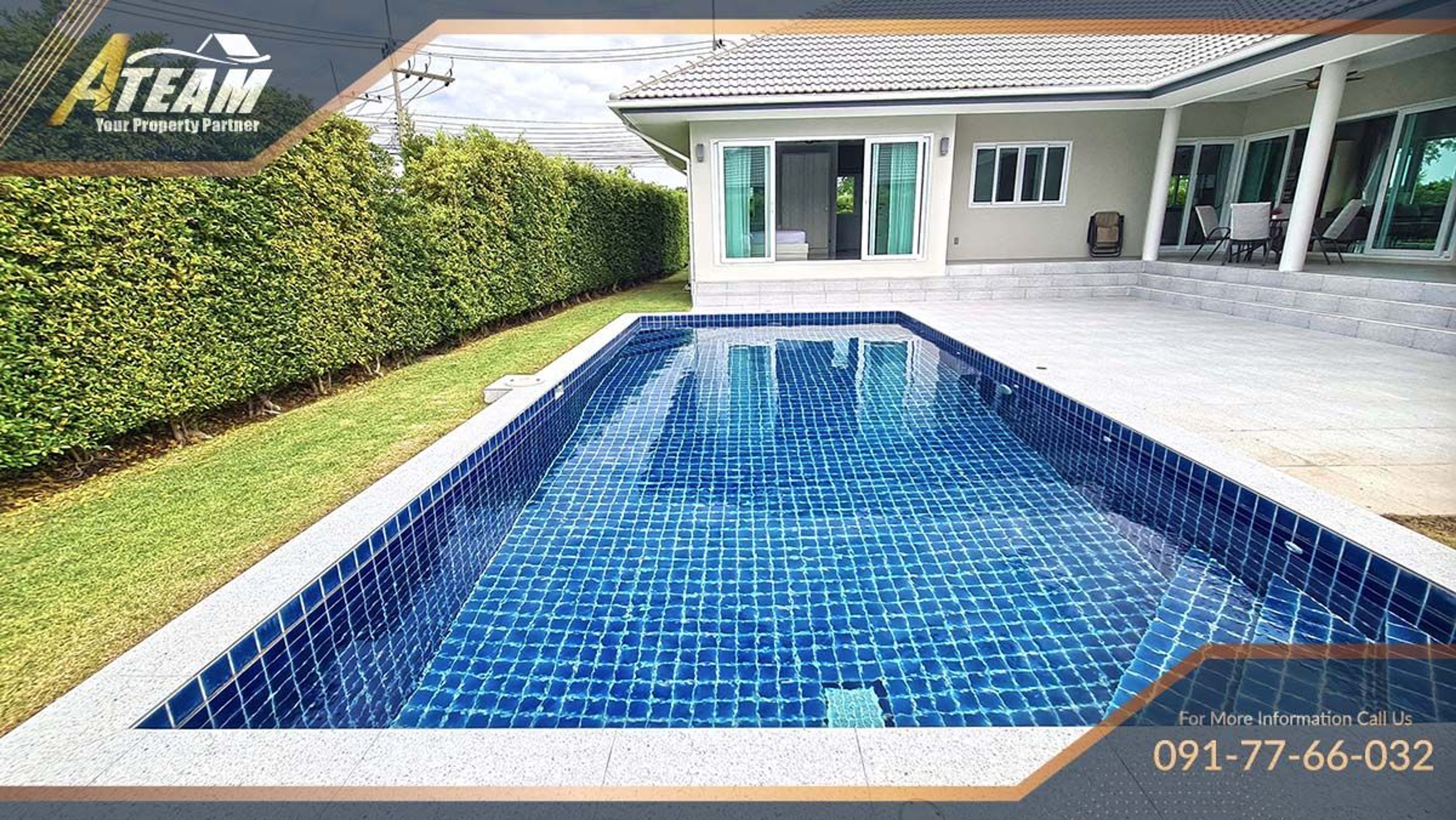 3 bed pool villa with mountain view Khao Tao, Hua Hin thumbnail 2