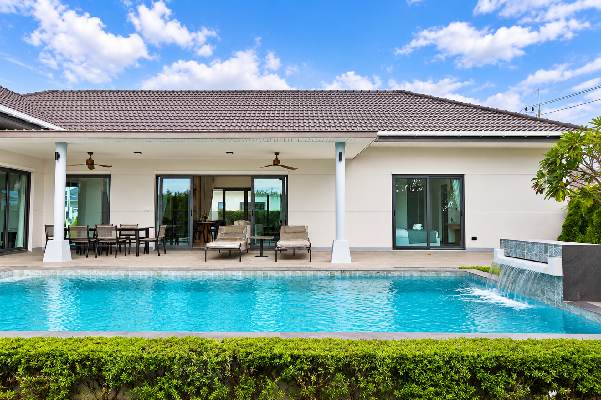 Villa spacieuse de 3 chambres à louer à Nantra Residence Hua Hin – 65 000 THB/mois