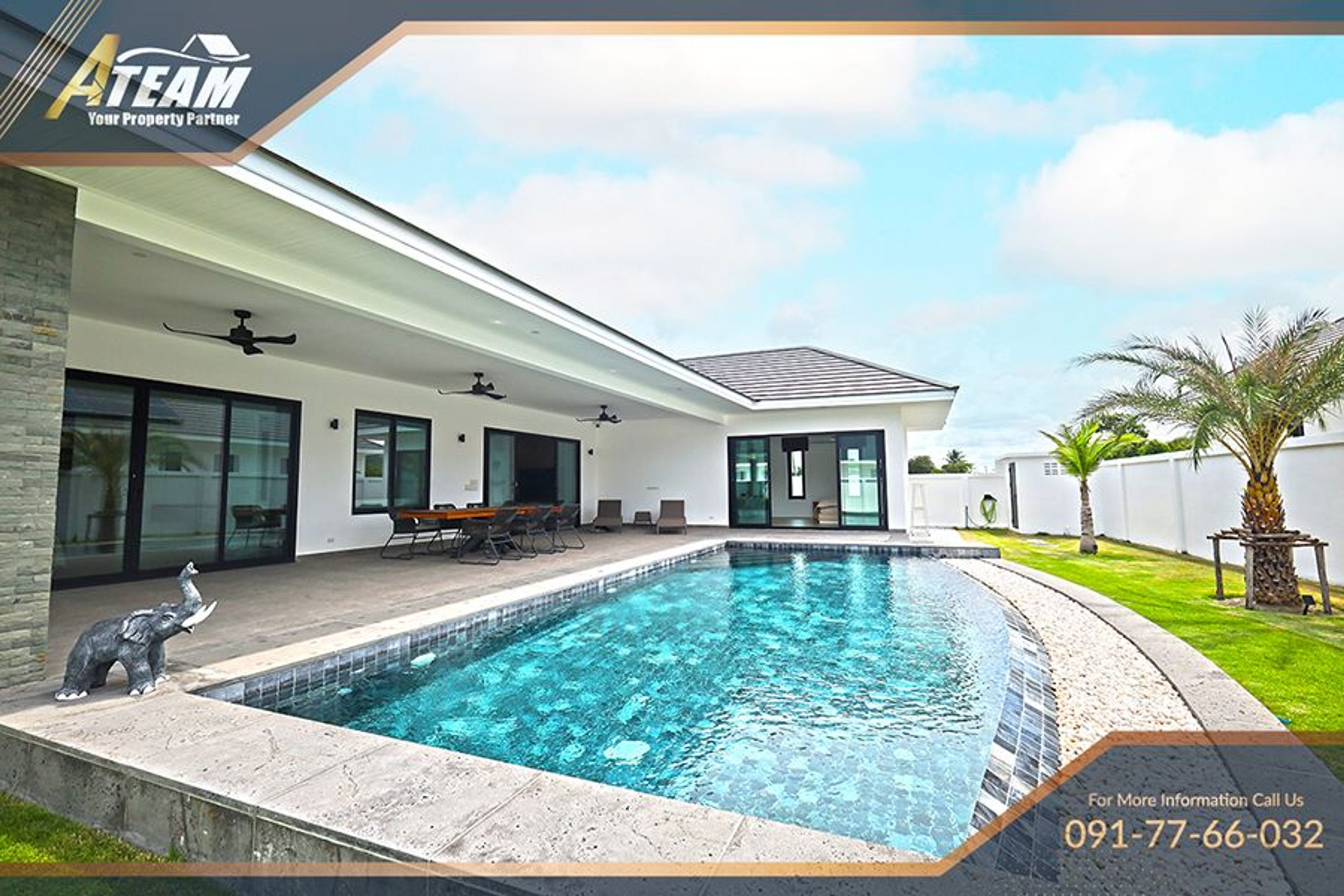 Highland Villas 2 – Modern 3-Bedroom Eco Pool Villa in Hua Hin RENT thumbnail 3