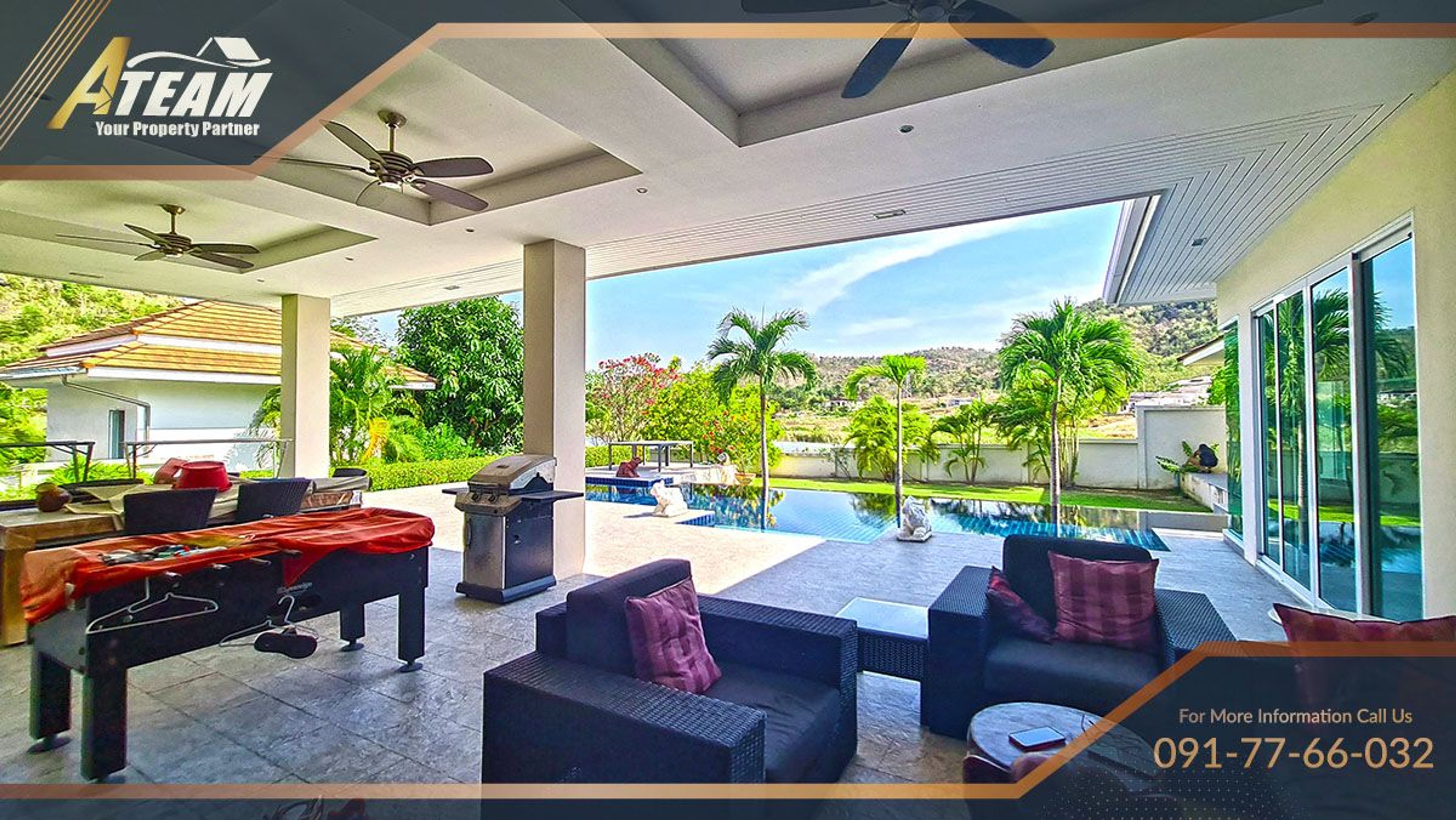 380 sqm, 3 Bedroom 3 Bathroom Poolvilla at Red Mountain Waterside, Hua thumbnail 7