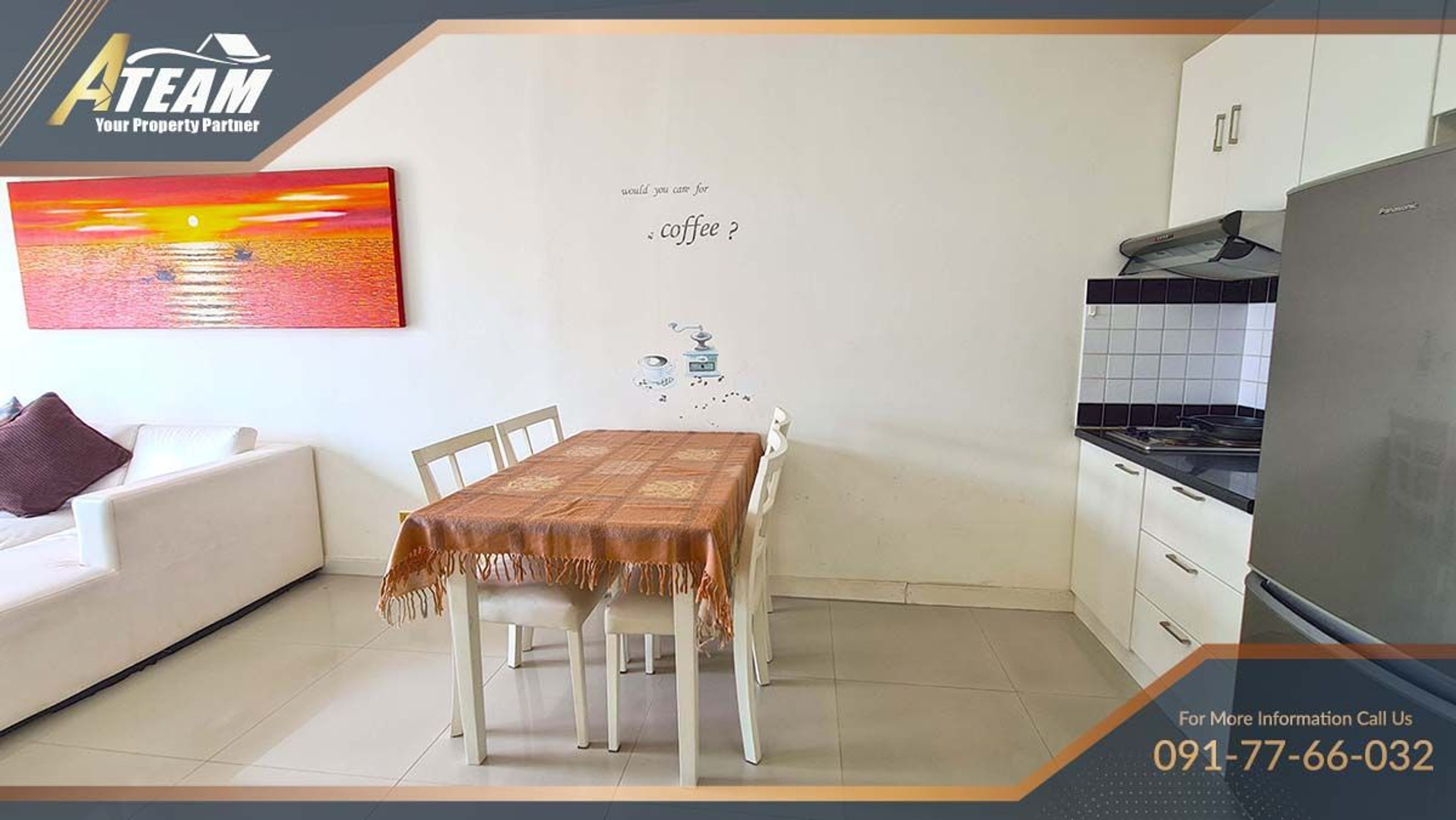 1 bedroom sea view 43 SQM condo in Flamme tree right City center thumbnail 6