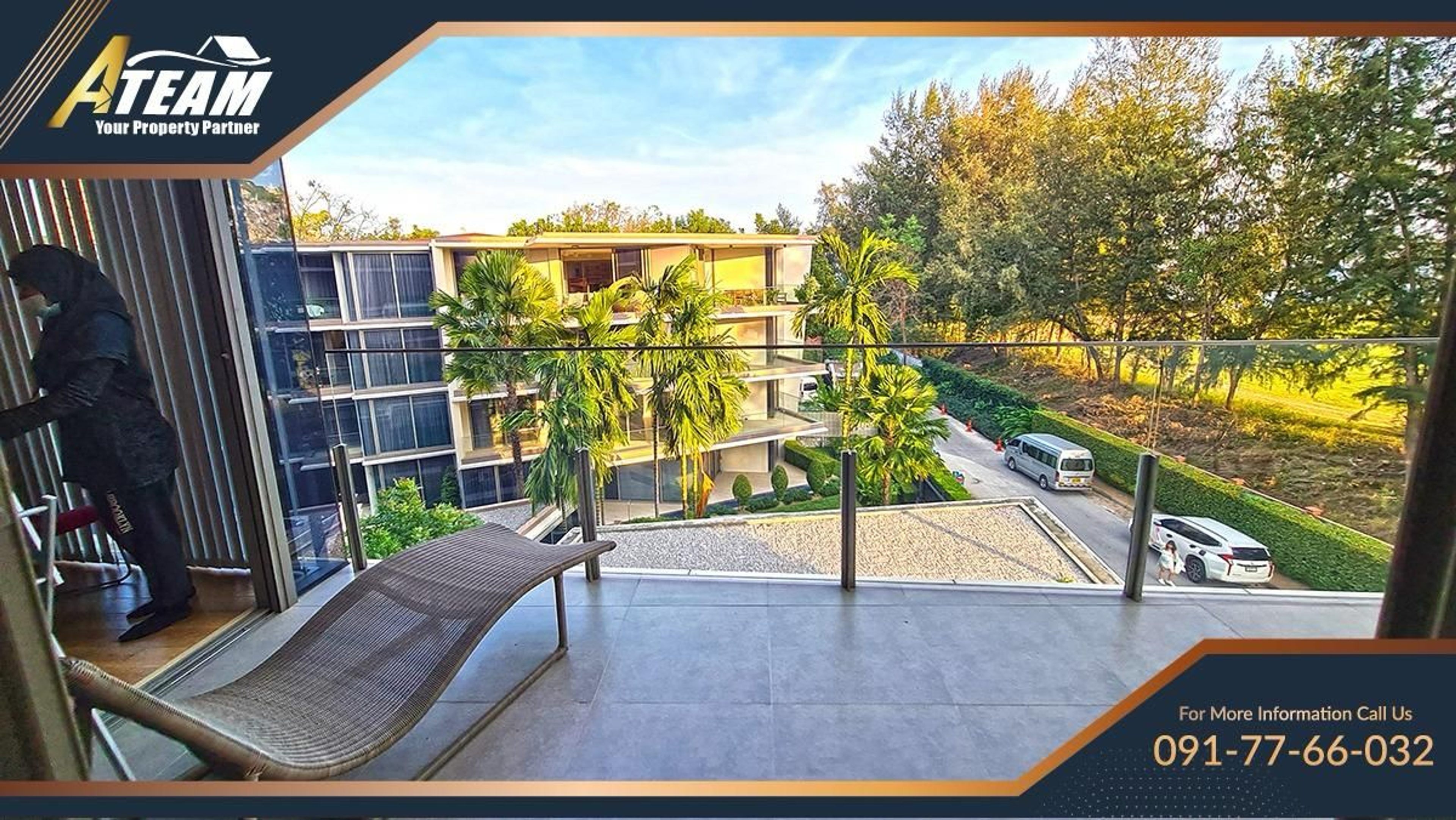 Modern 3 bed condo with golf view thumbnail 14
