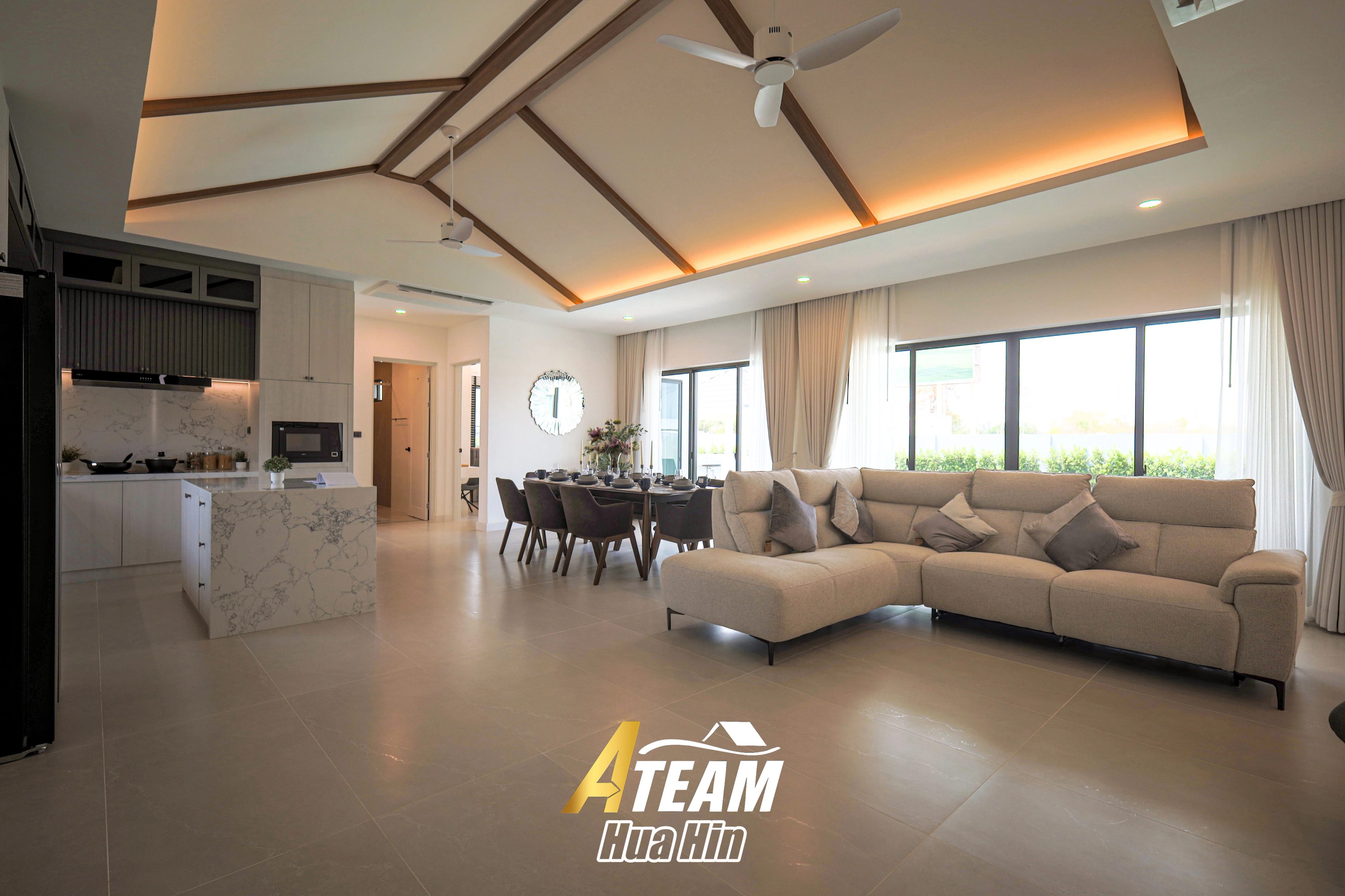 Modern 3-Bedroom Pool Villa at La Vallee Raintree Residence, Thap Tai thumbnail 7