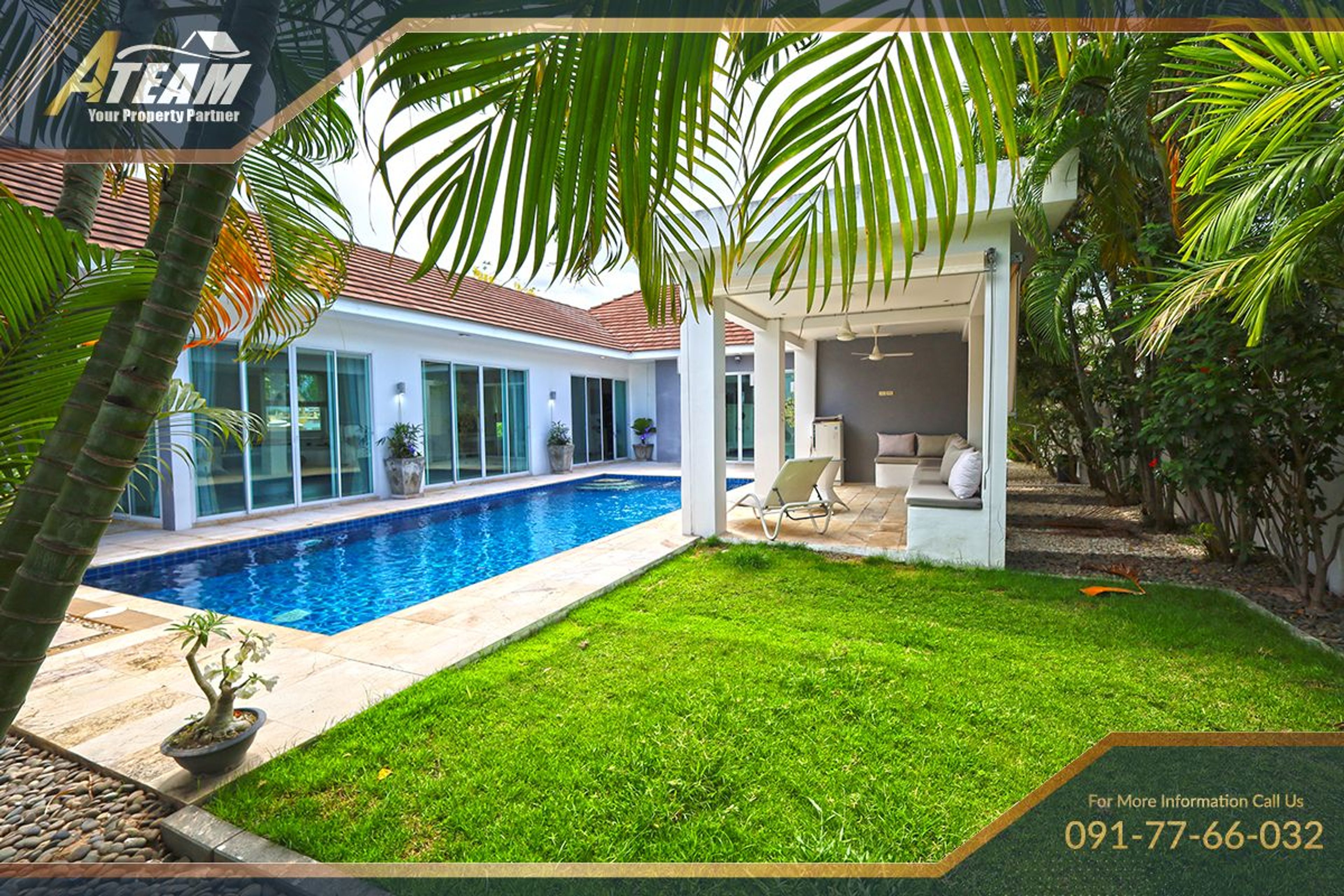 Modern 3-Bedroom Pool Villa with Mountain Views – White Stone Villas,