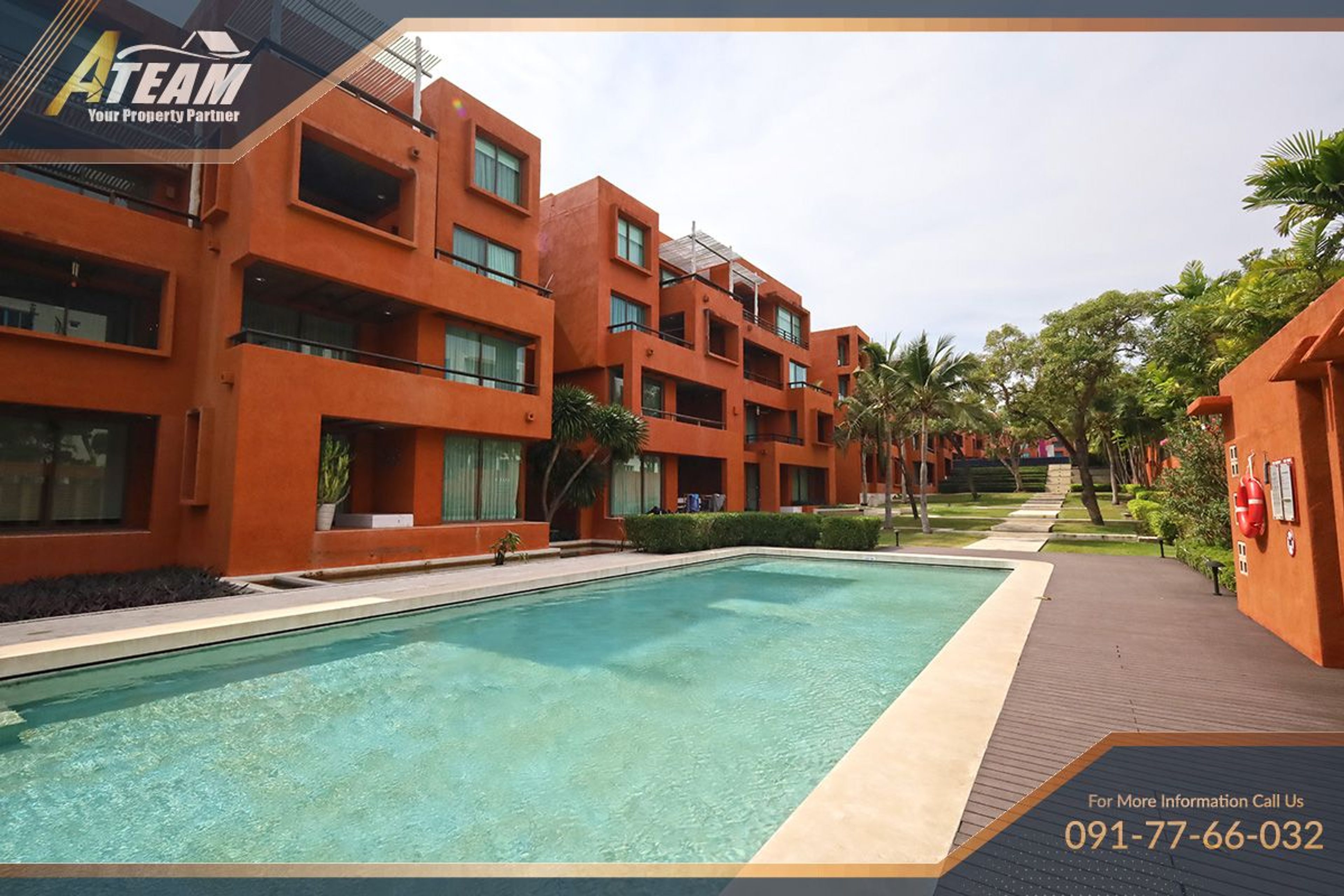 Beachfront Condo 100 sqm for Rent in Las Tortugas, Khao Tao