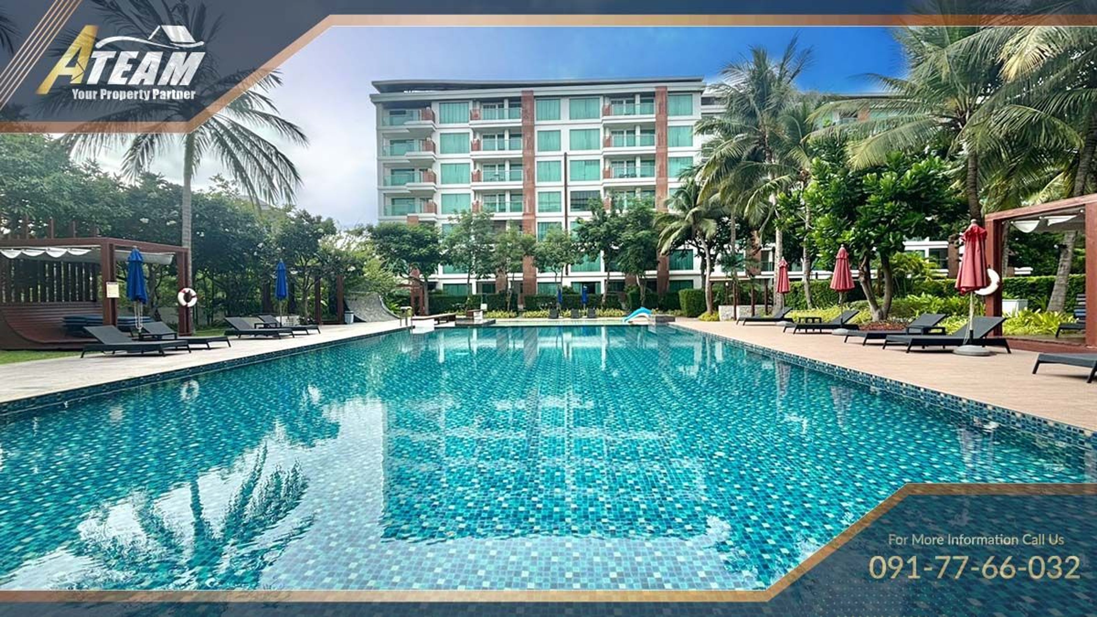For Sale: Modern 1-Bedroom Condo at Amari Residences Hua Hin