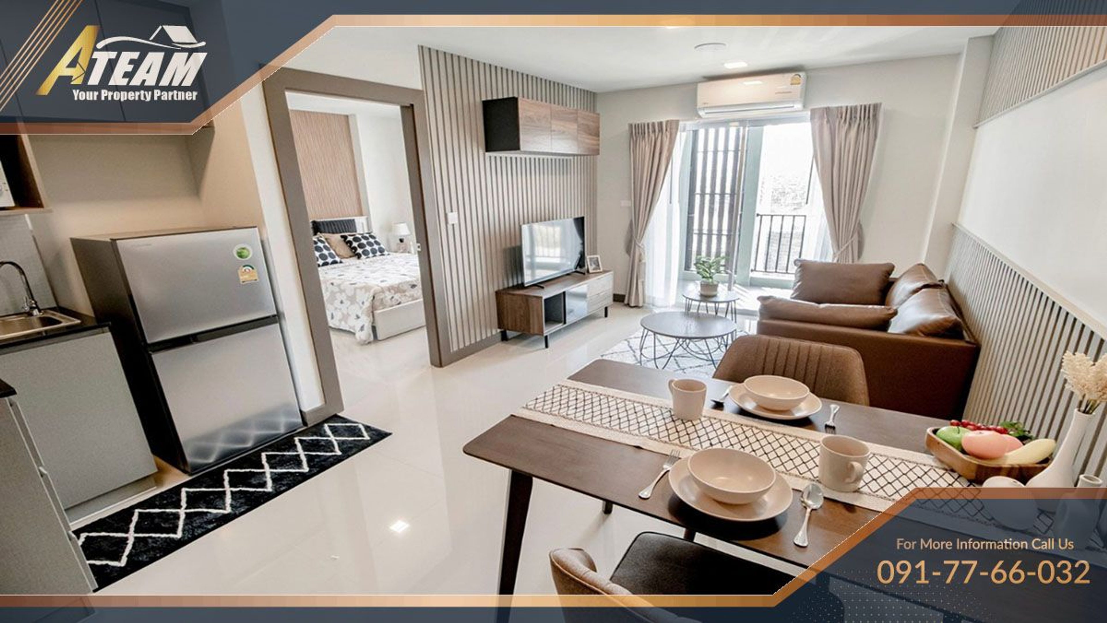 Stylish 40 sqm 1 bedroom 1 bathroom condo at Soi 102 thumbnail 3