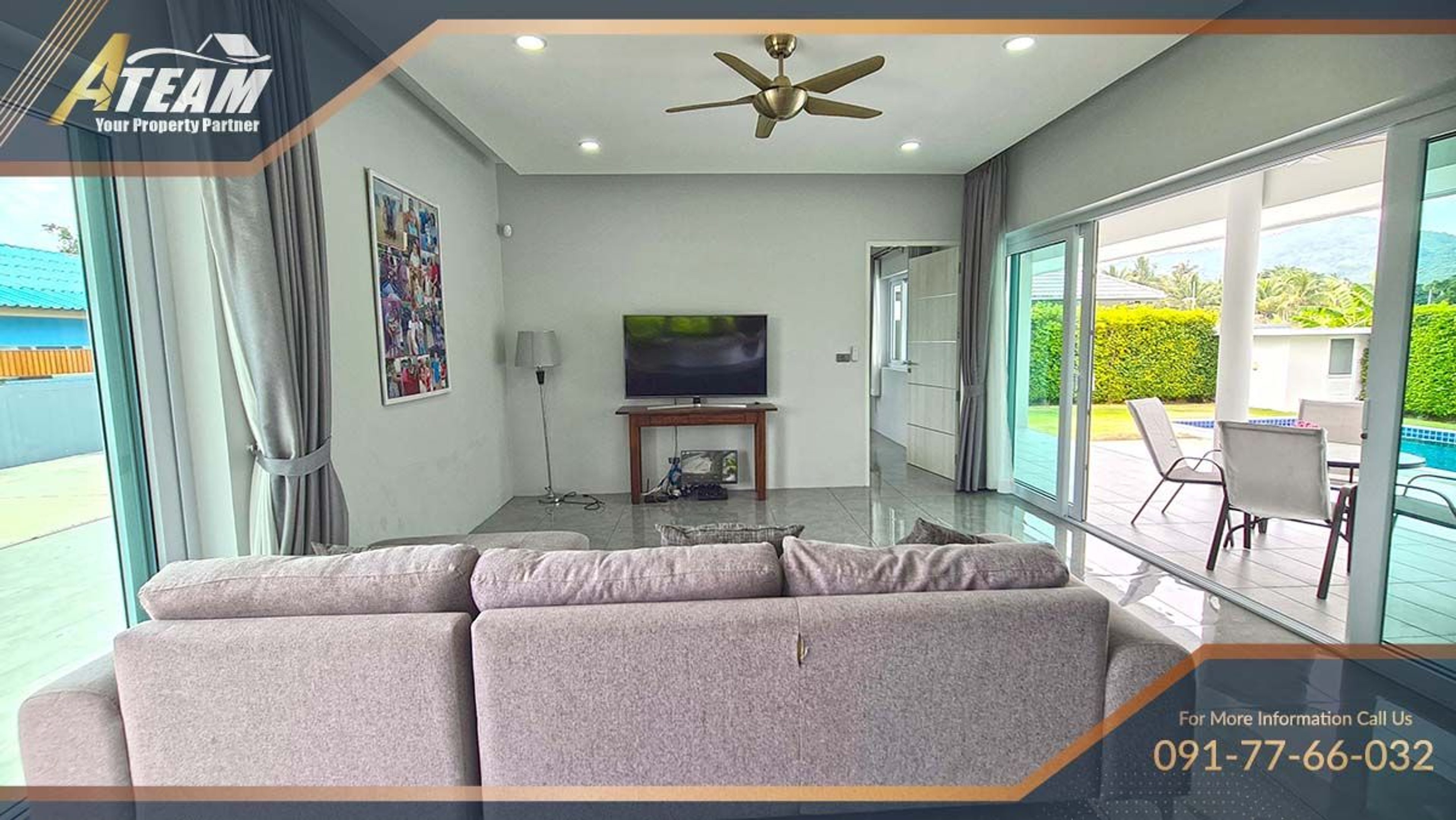 3 bed pool villa with mountain view Khao Tao, Hua Hin thumbnail 14