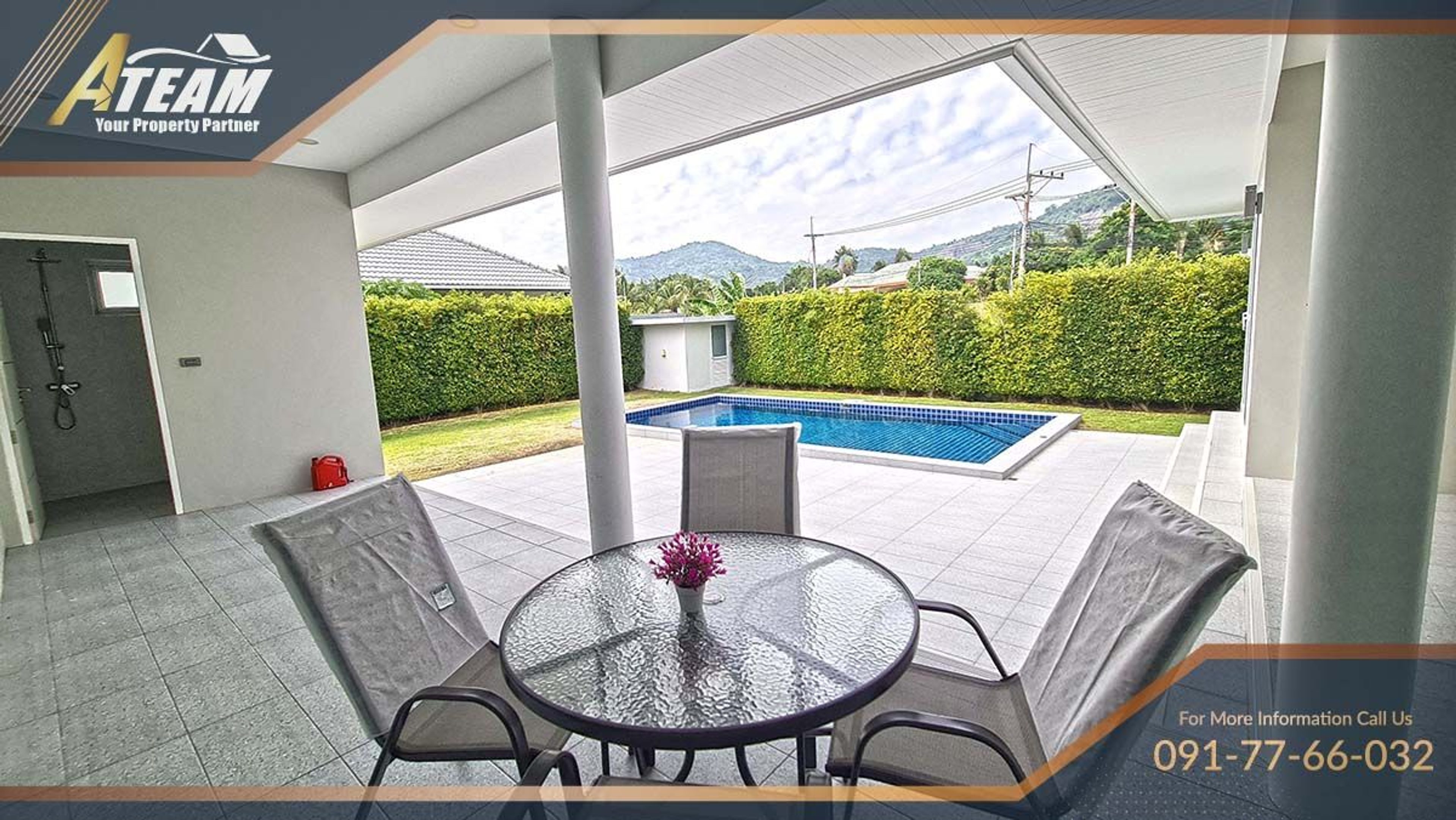 3 bed pool villa with mountain view Khao Tao, Hua Hin thumbnail 10