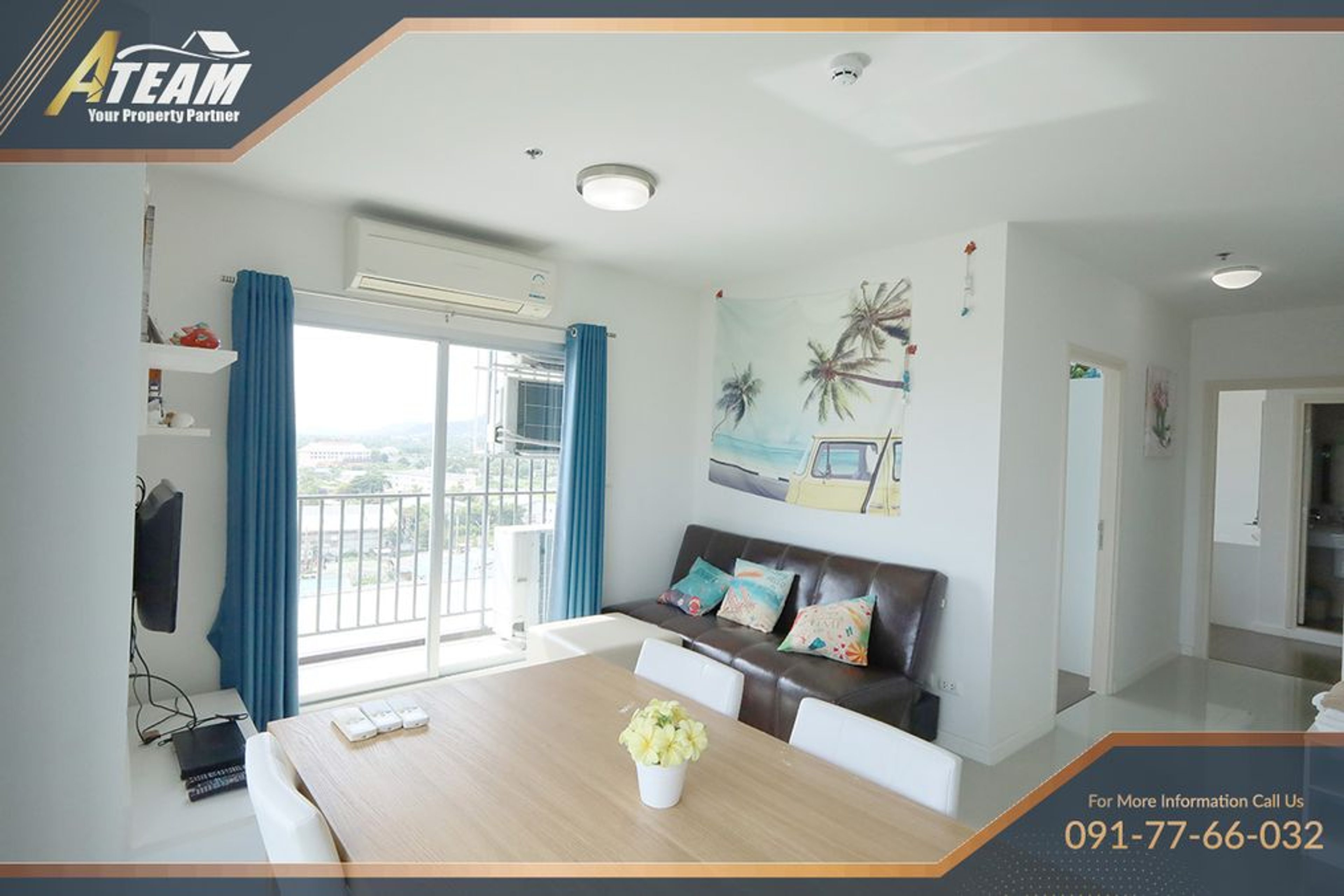 Baan Kiang Fah 2 Beds 2 Baths – on 9th floor Sea view