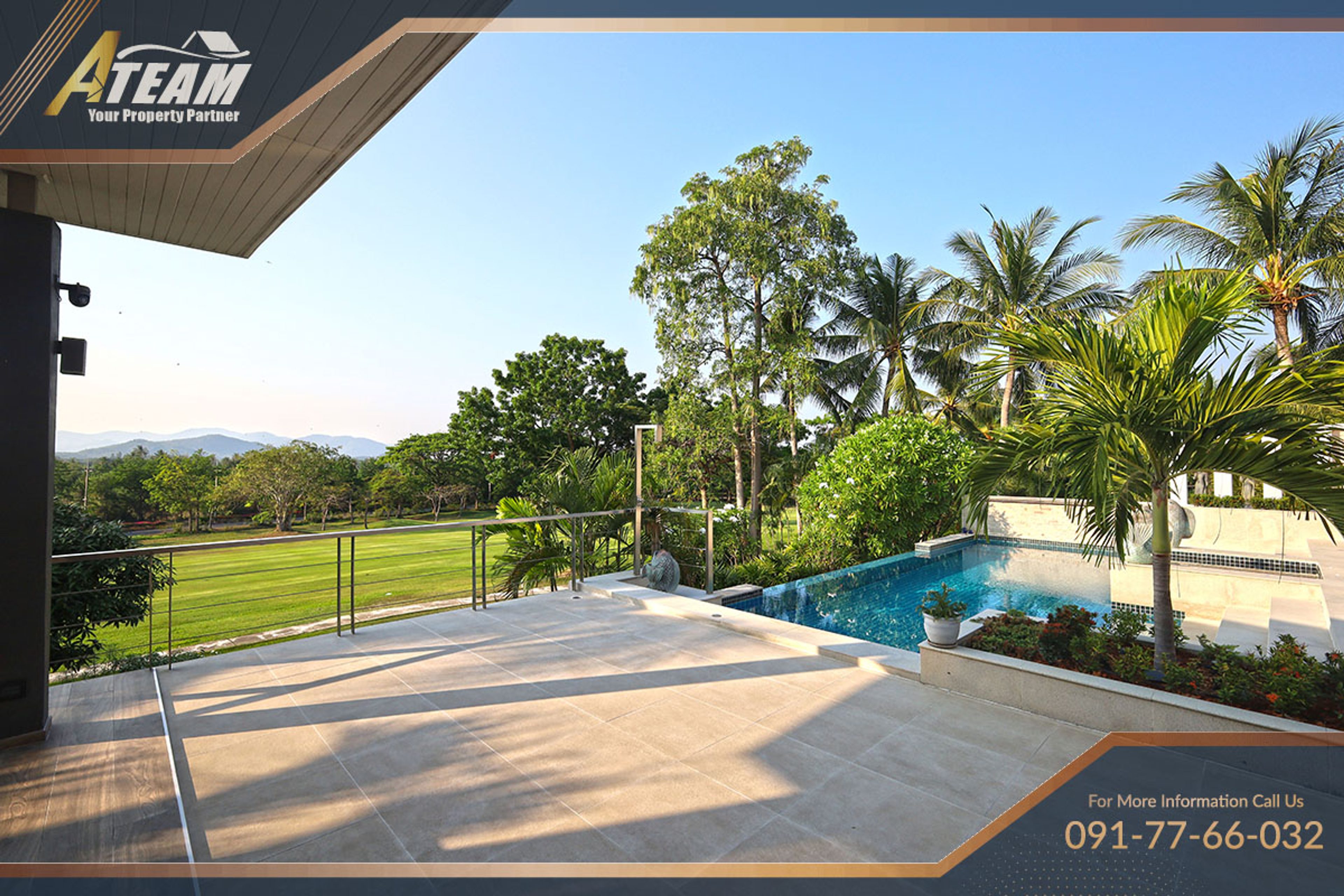 Unique Design  5 Bedroom Villa with stunning  golf view at Palm Hills thumbnail 4