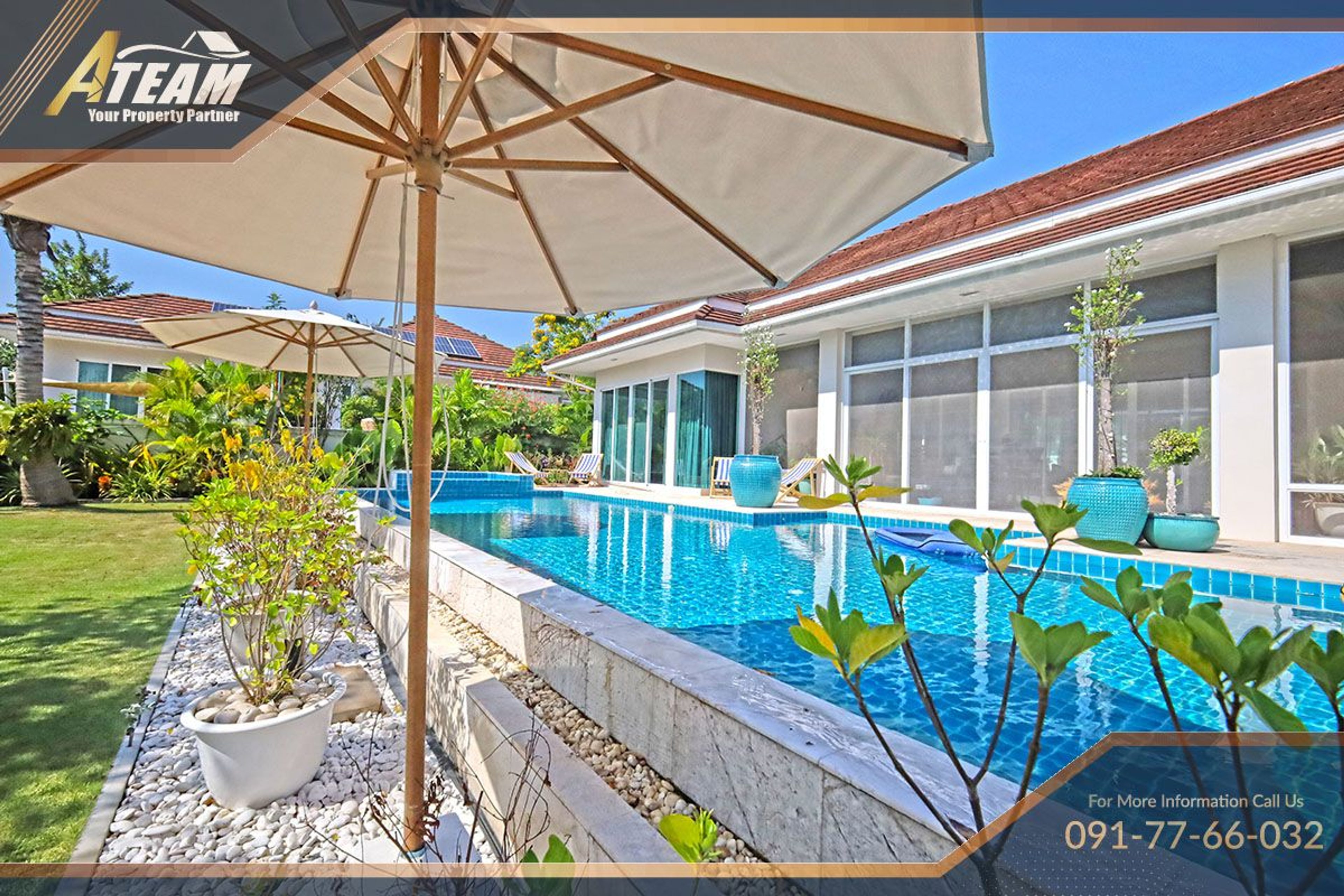 Luksuriøs poolvilla på 1,200 SQM grund – 3 soveværelser, 4 badeværelser thumbnail 3