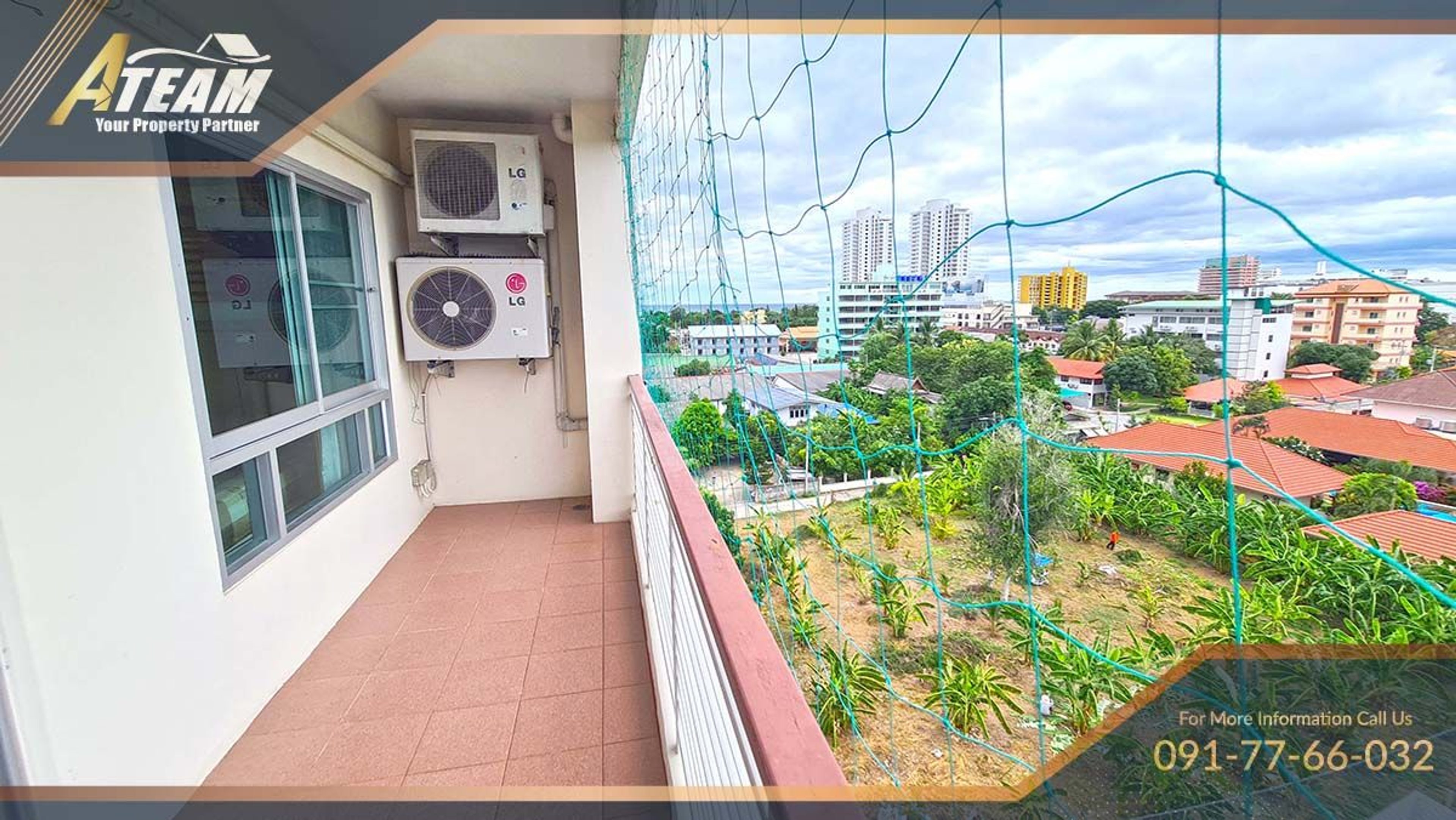 1 bedroom sea view 43 SQM condo in Flamme tree right City center thumbnail 9