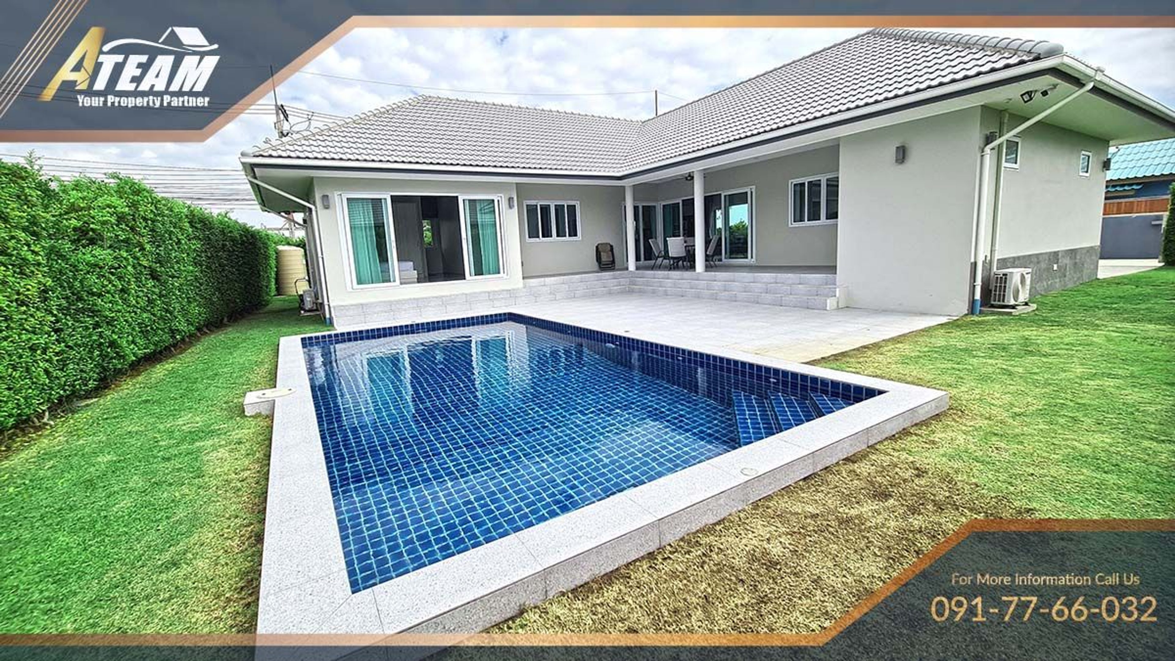 3 bed pool villa with mountain view Khao Tao, Hua Hin thumbnail 28