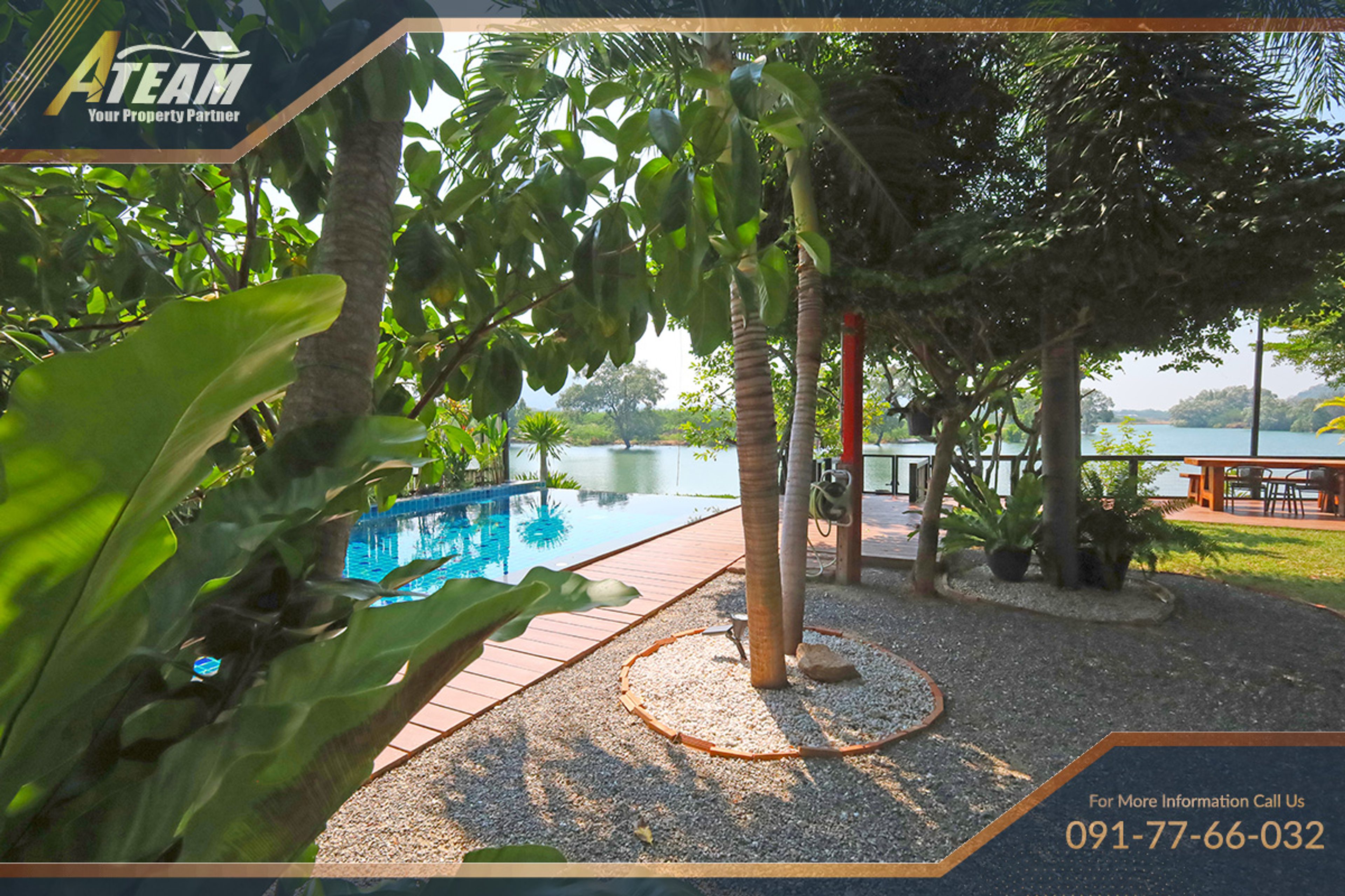 Villa única de 5 quartos com piscina junto ao rio em Pak Nam Pran thumbnail 33