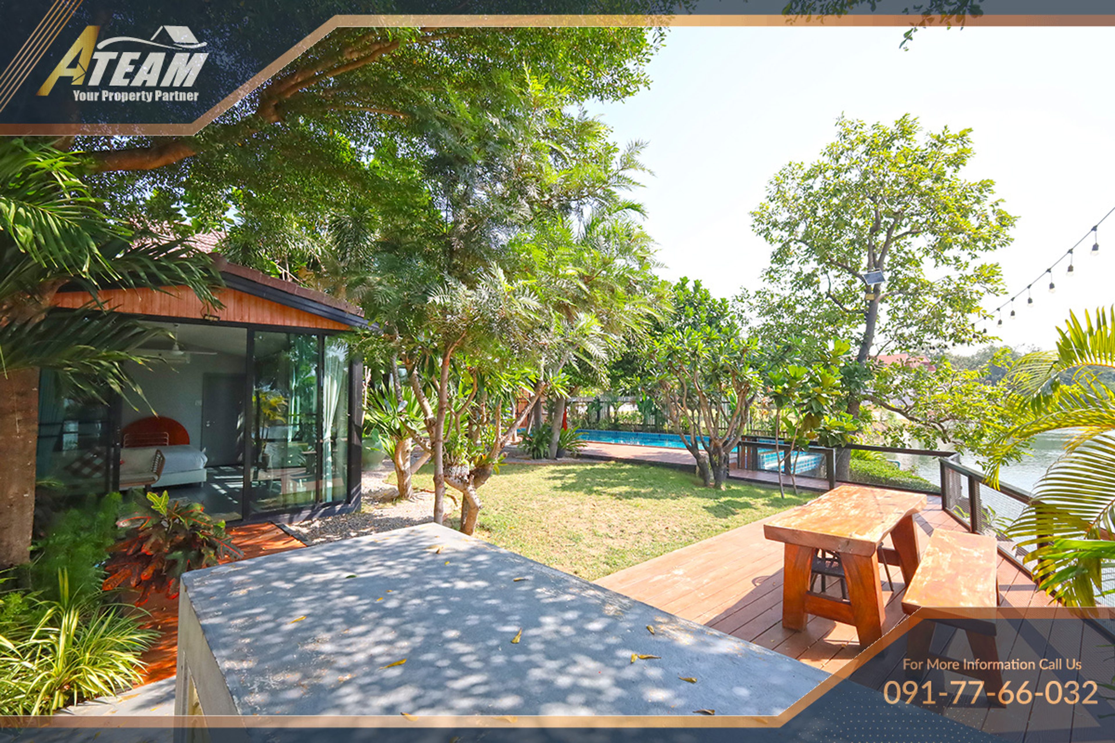 Villa única de 5 quartos com piscina junto ao rio em Pak Nam Pran thumbnail 8