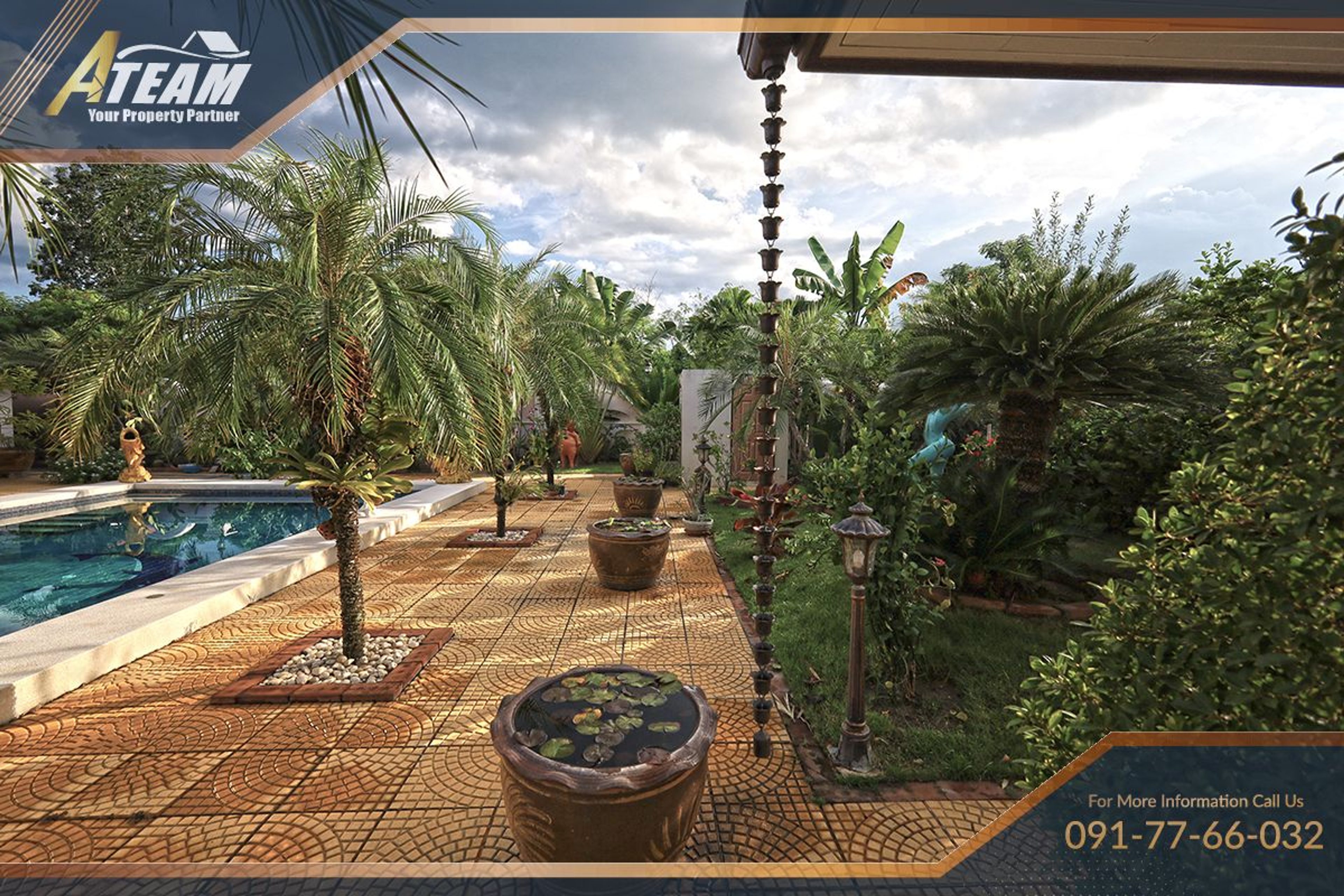 Unique Mansion on 1 Rai with incredible tropical  garden thumbnail 73