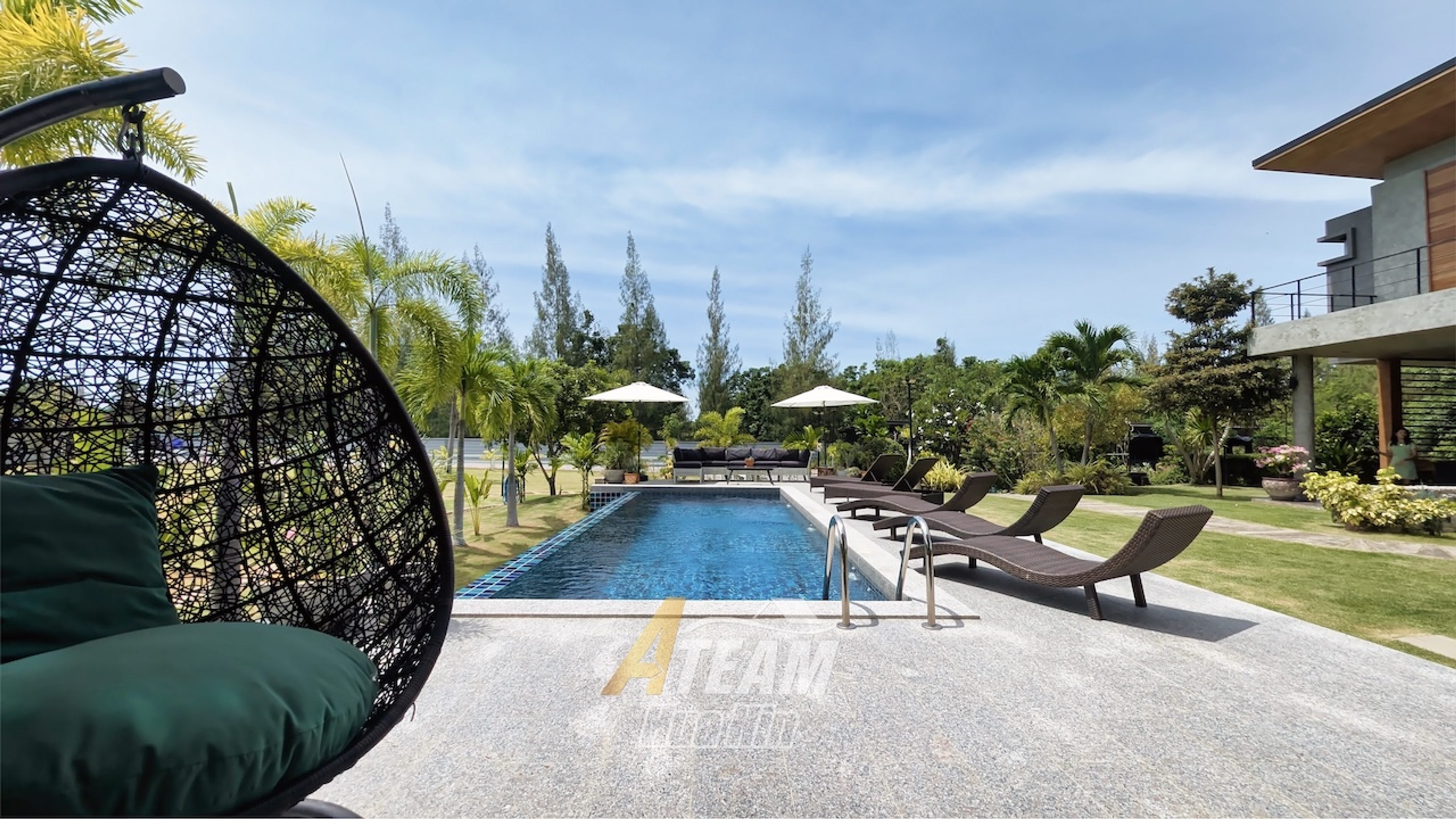 Modern Pool Villa Estate with Guesthouse, Organic Farm & Mountain View thumbnail 4