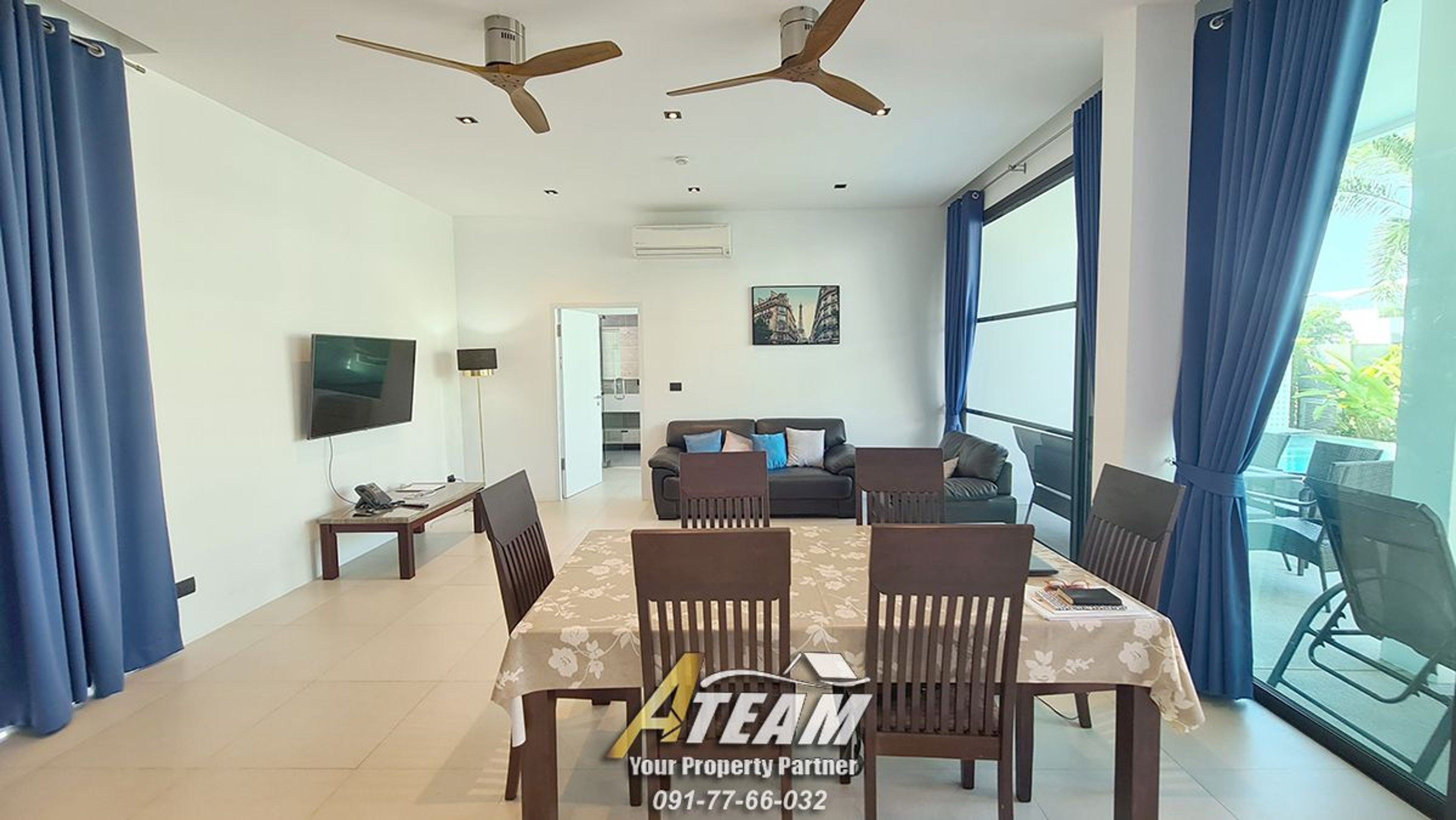 Modern 3 bedroom pool villa In La Lua resort thumbnail 10