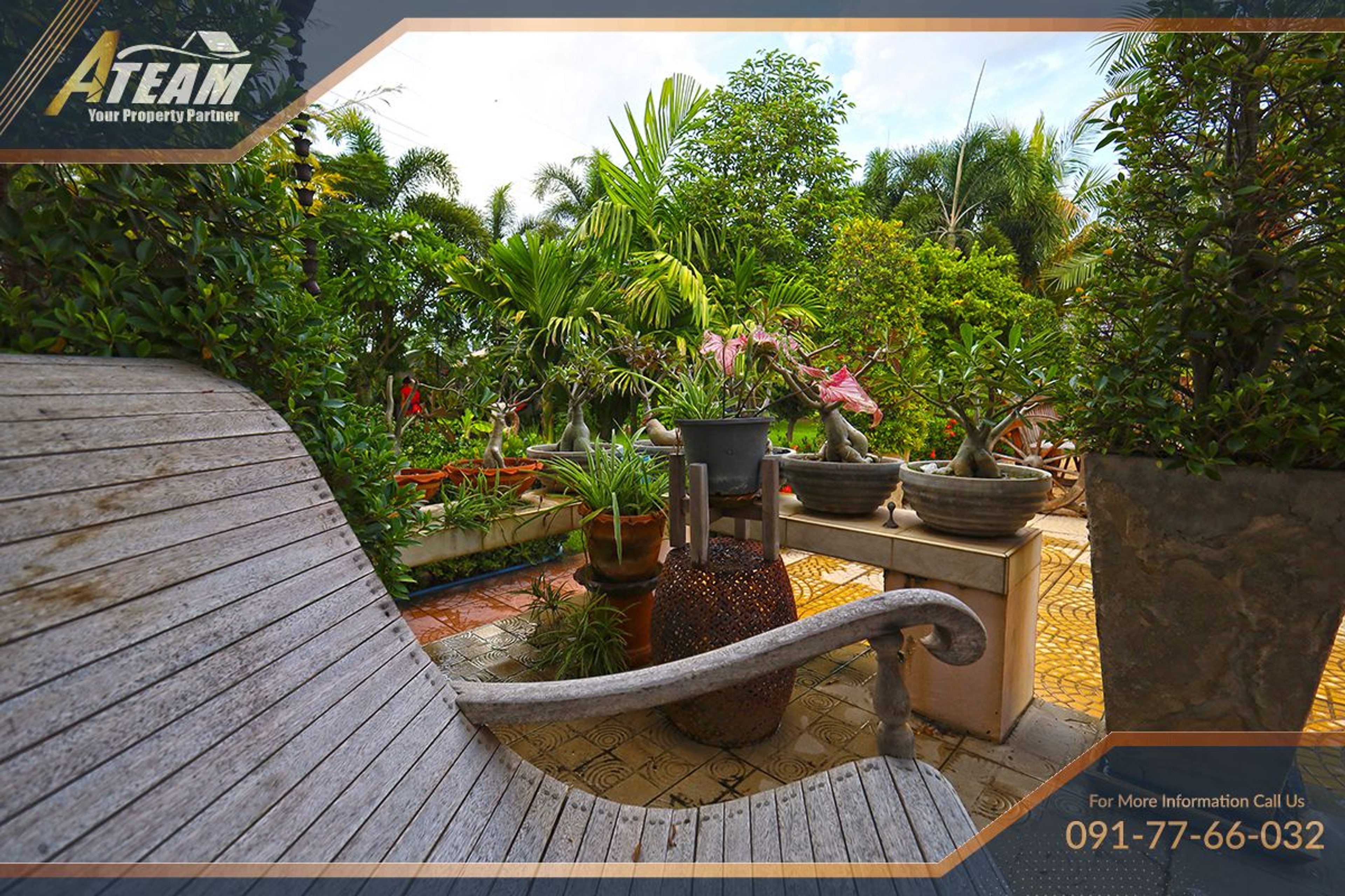 Unique Mansion on 1 Rai with incredible tropical  garden thumbnail 9