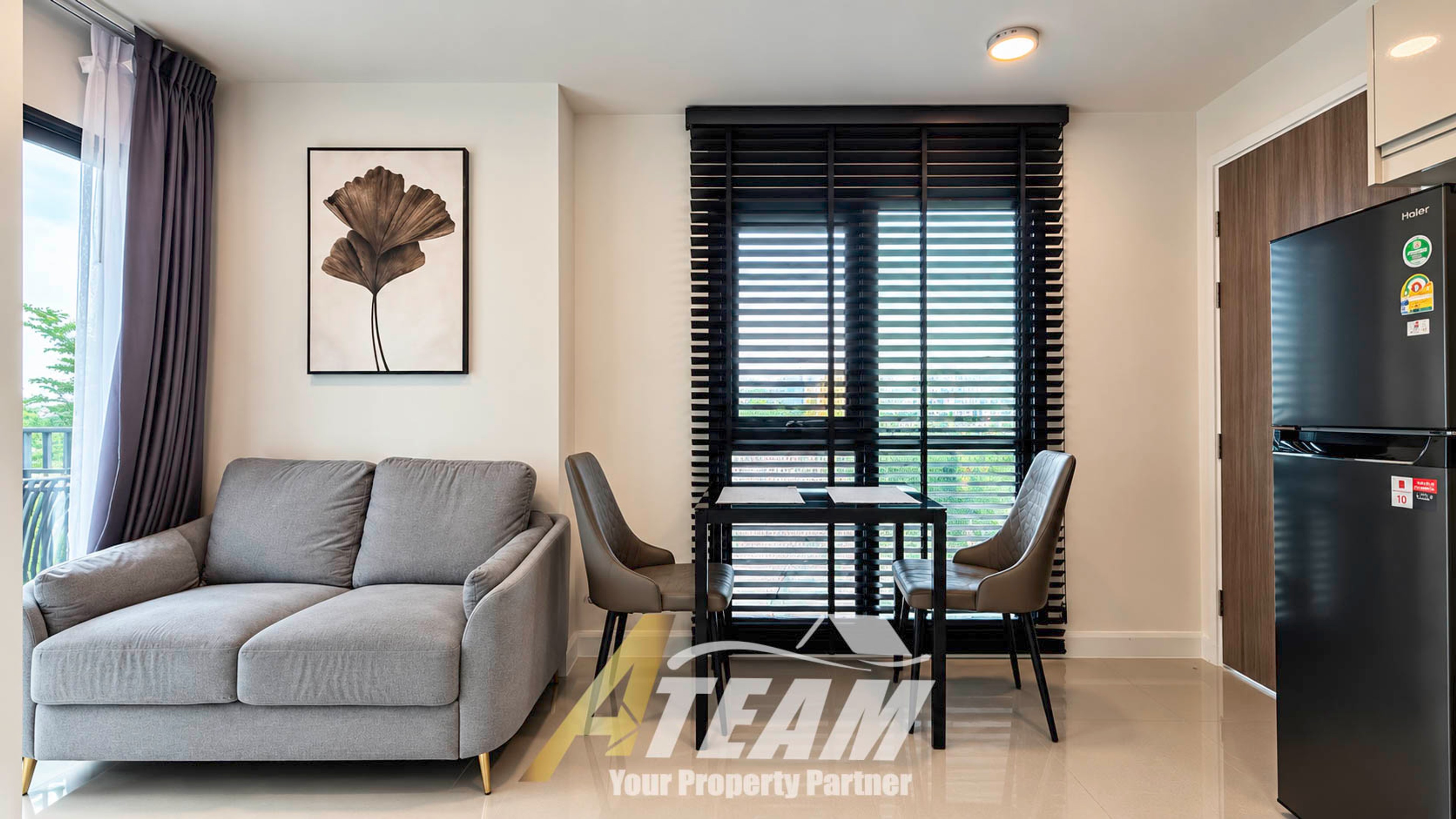 Appartement d'angle élégant d'une chambre à louer à Mira Monte Hua Hin – Vue sur la piscine