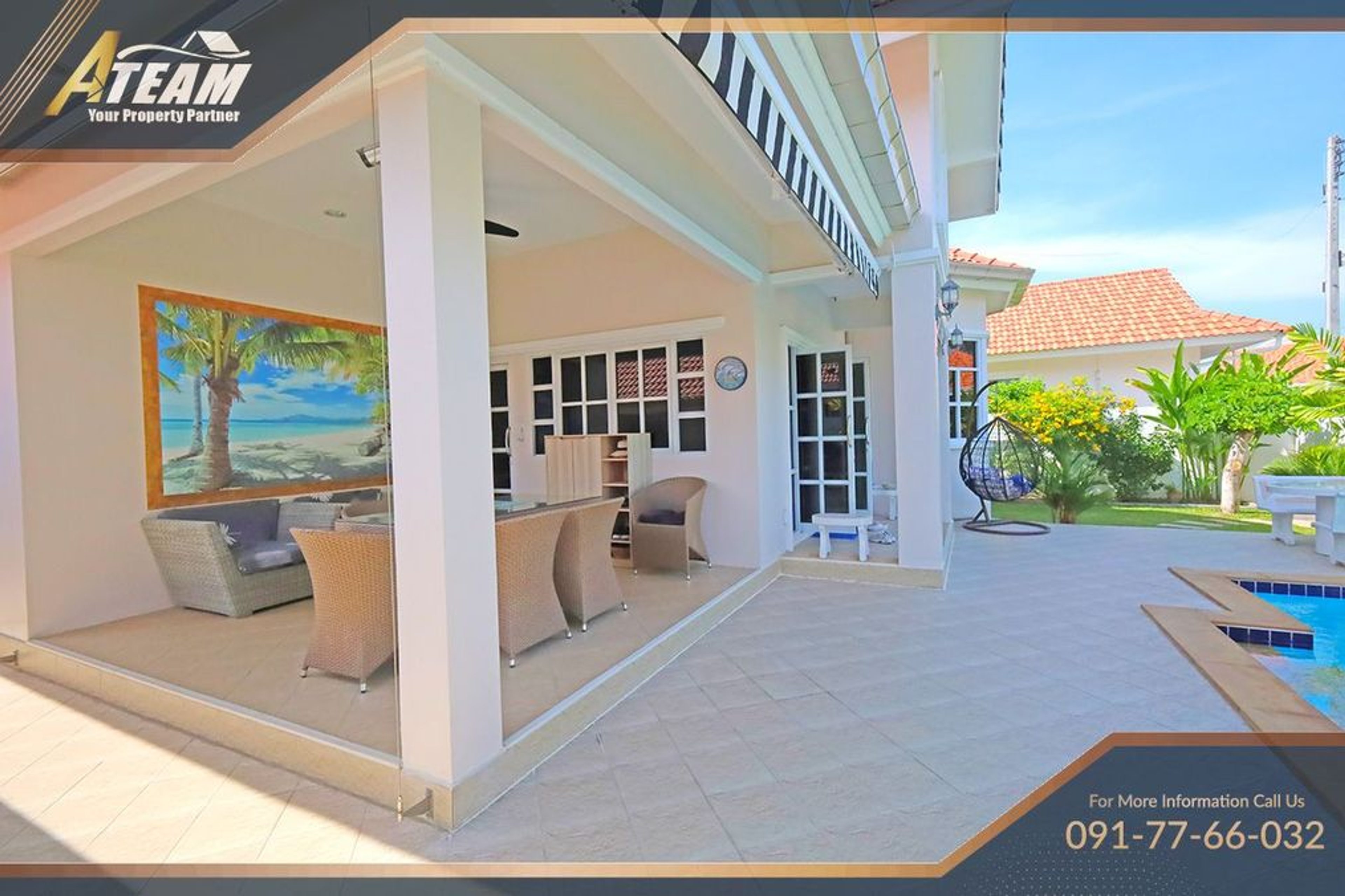 Tropical Poolvilla super close to the golf course thumbnail 4