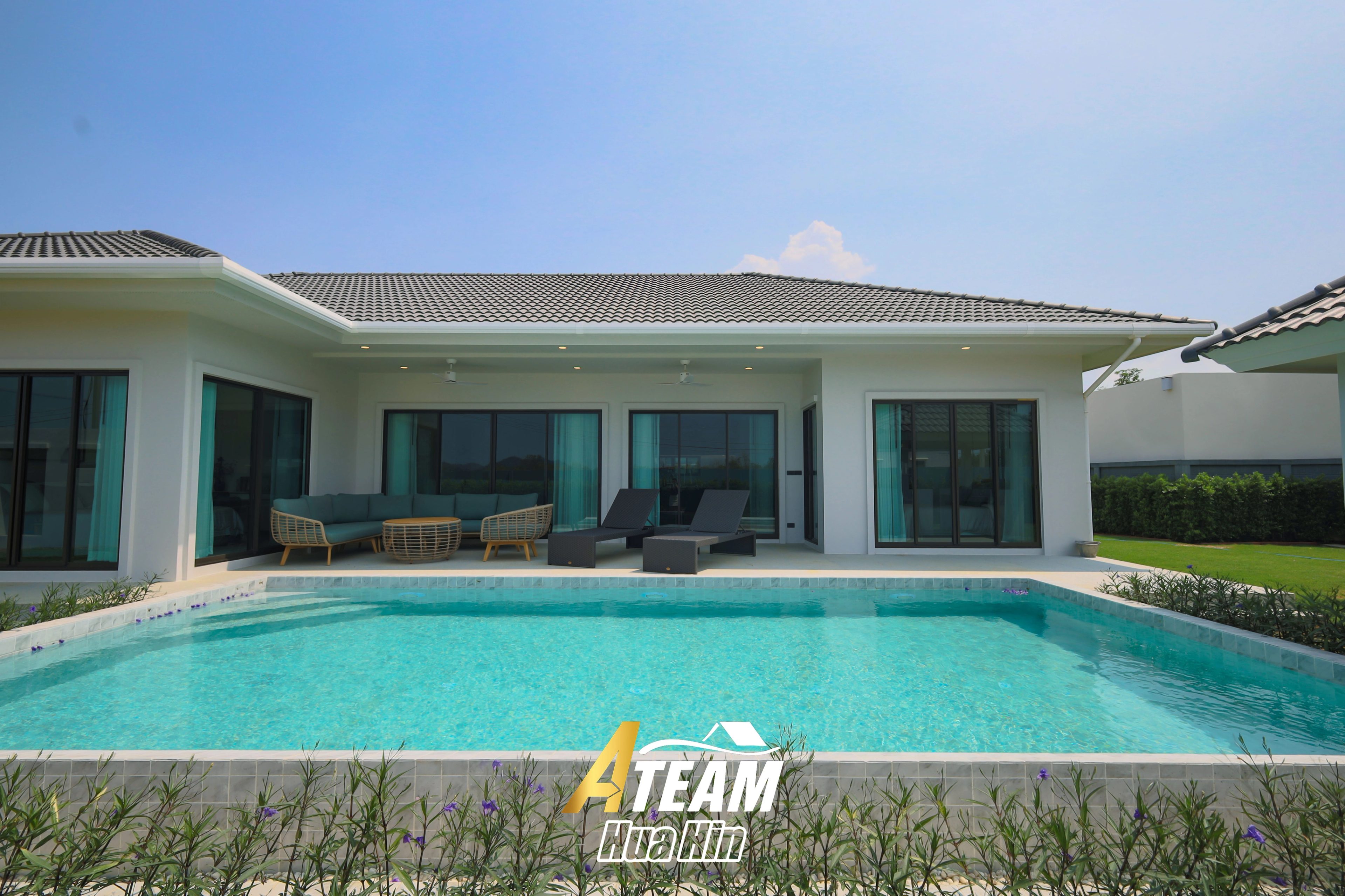 Modern 3-Bedroom Pool Villa at La Vallee Raintree Residence, Thap Tai thumbnail 2