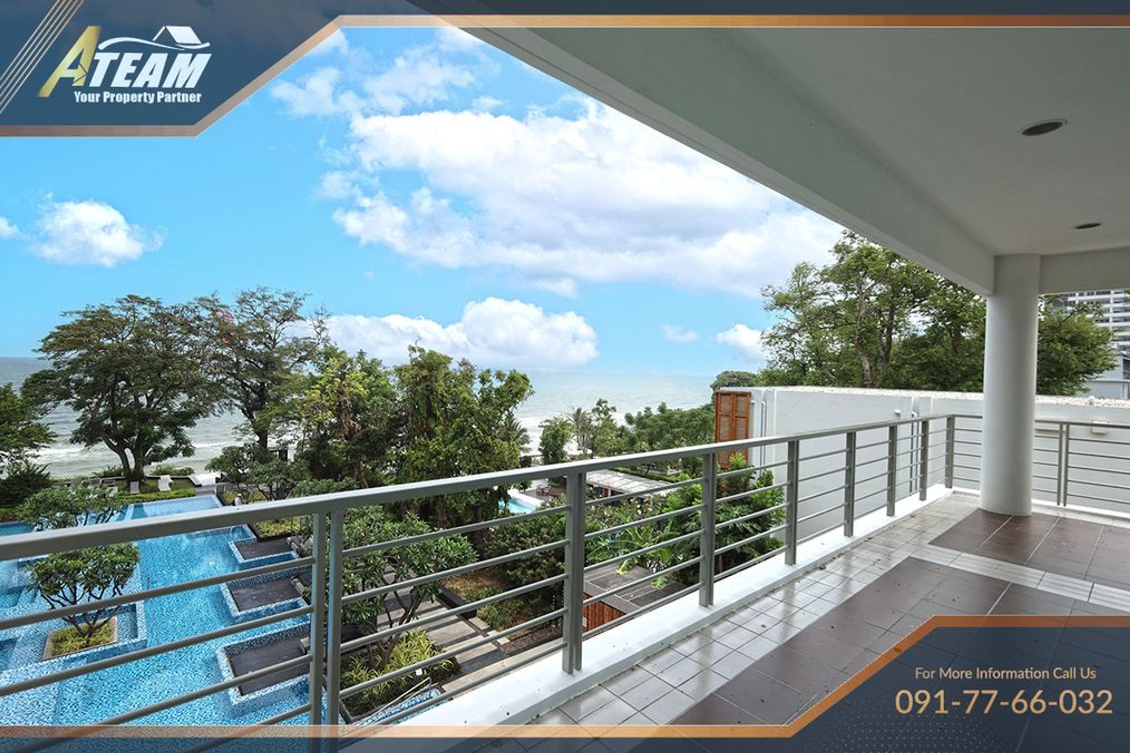 Beachfront Penthouse Opposite Market Village – Ban San Dao, Hua Hin