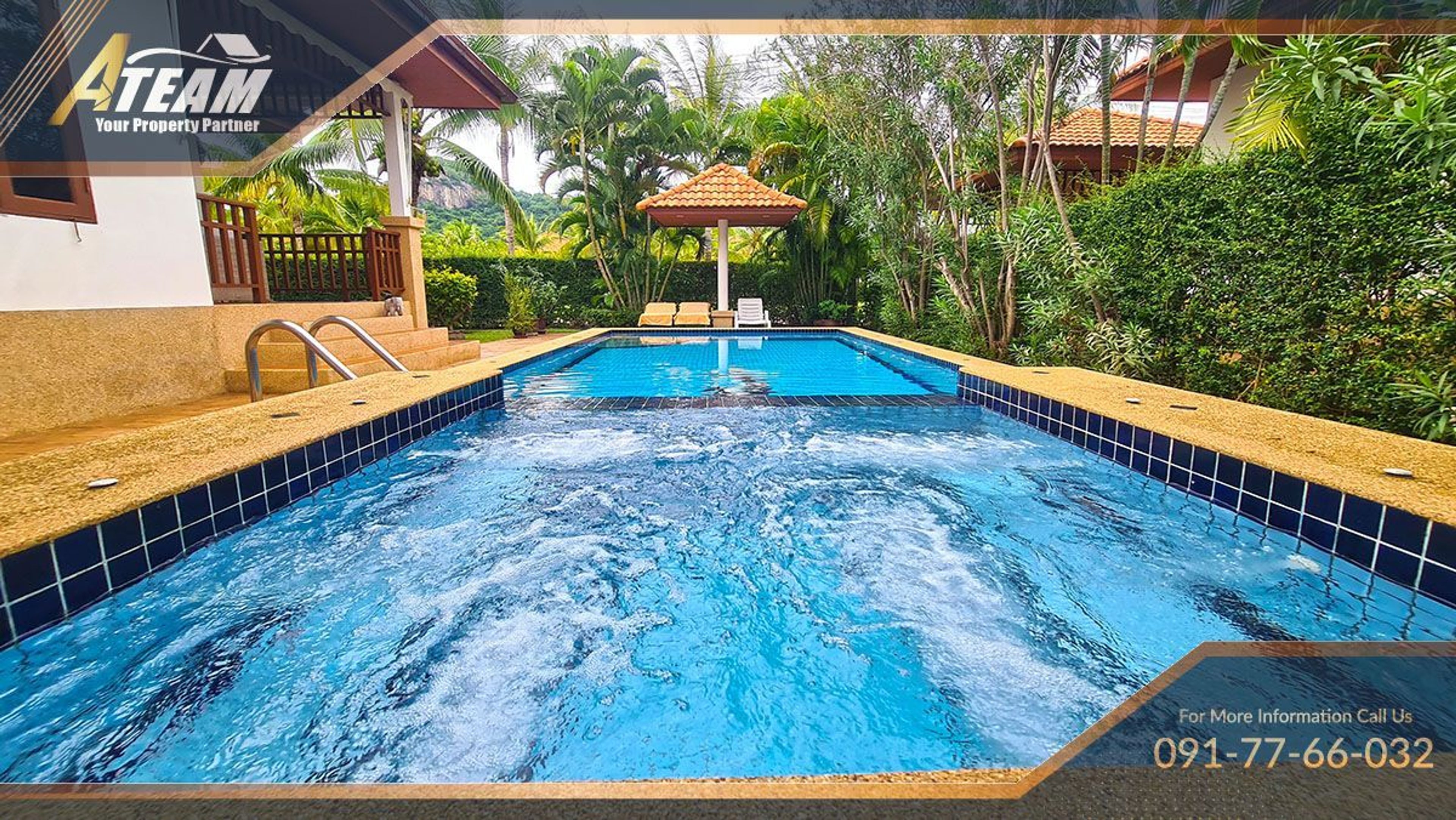 Charming house for sale overlooking the Khao Tao Mountains 