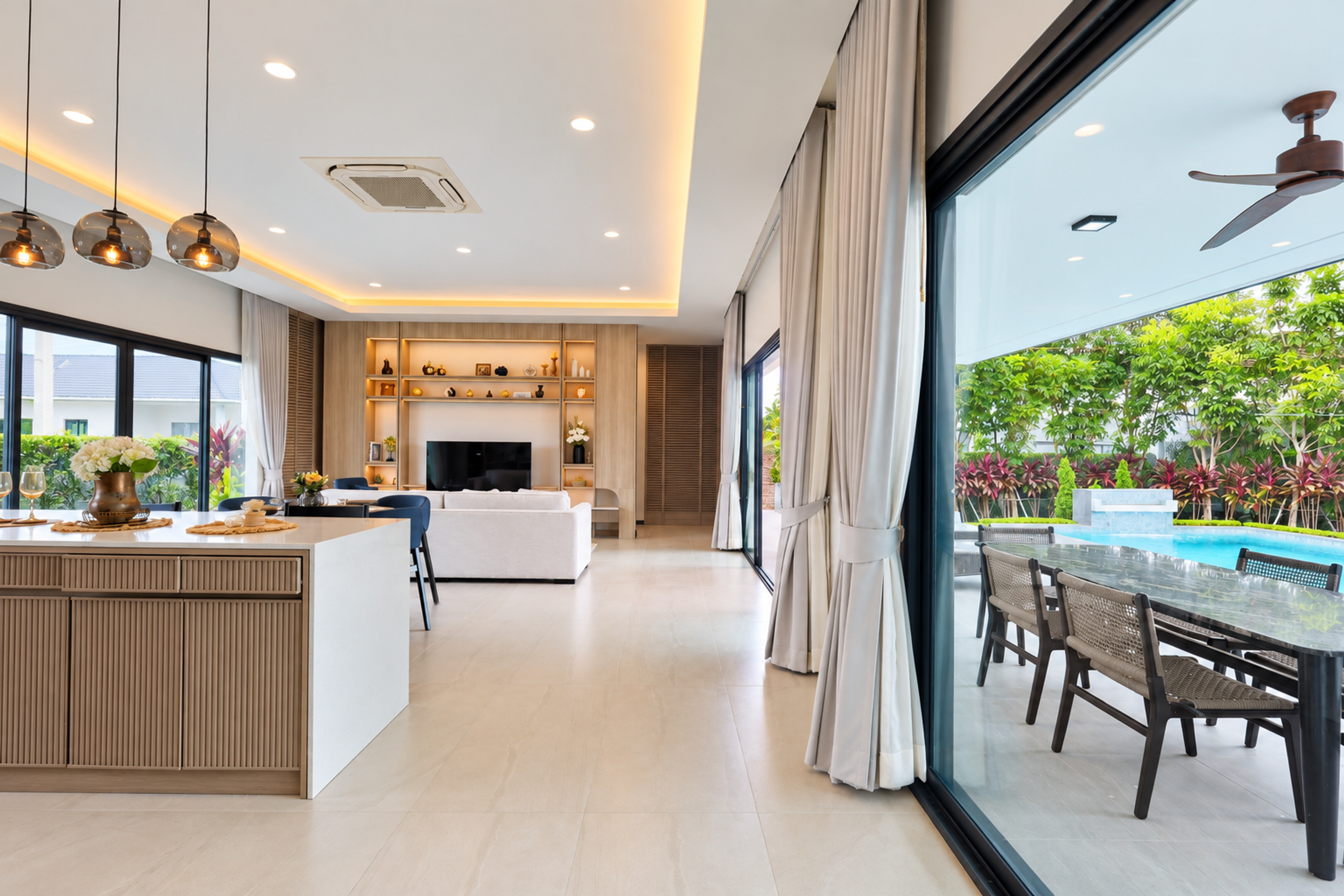 Villa spacieuse de 3 chambres à louer à Nantra Residence Hua Hin – 65 000 THB/mois