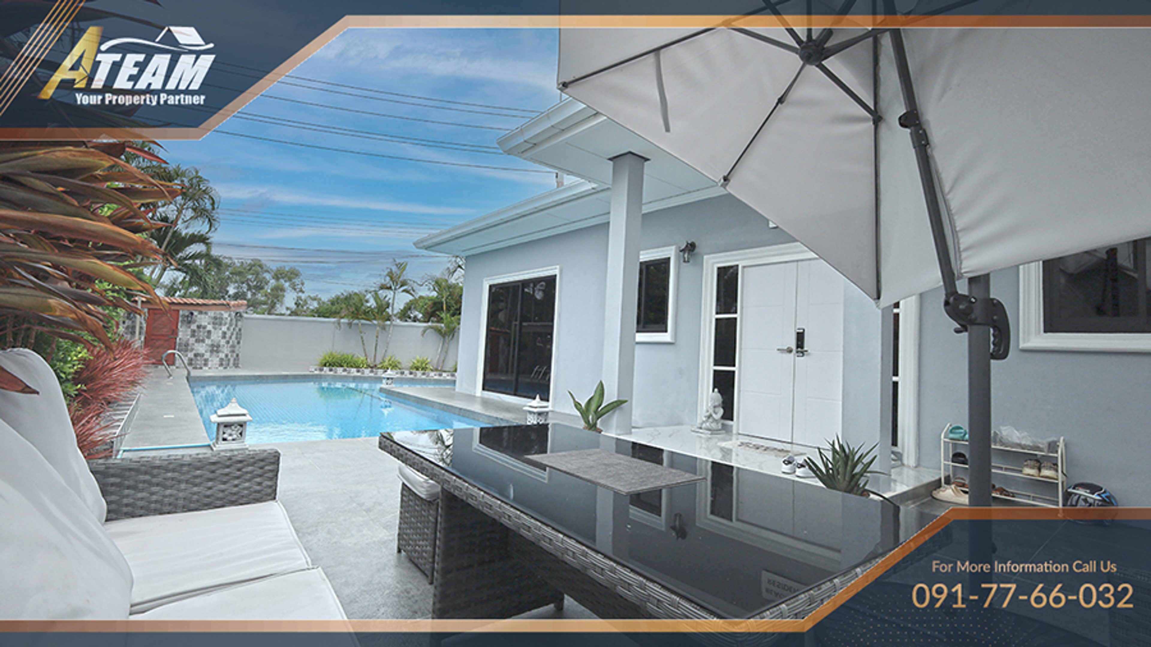 Pool villa for rent in Orchid Villa soi Hua Hin 116