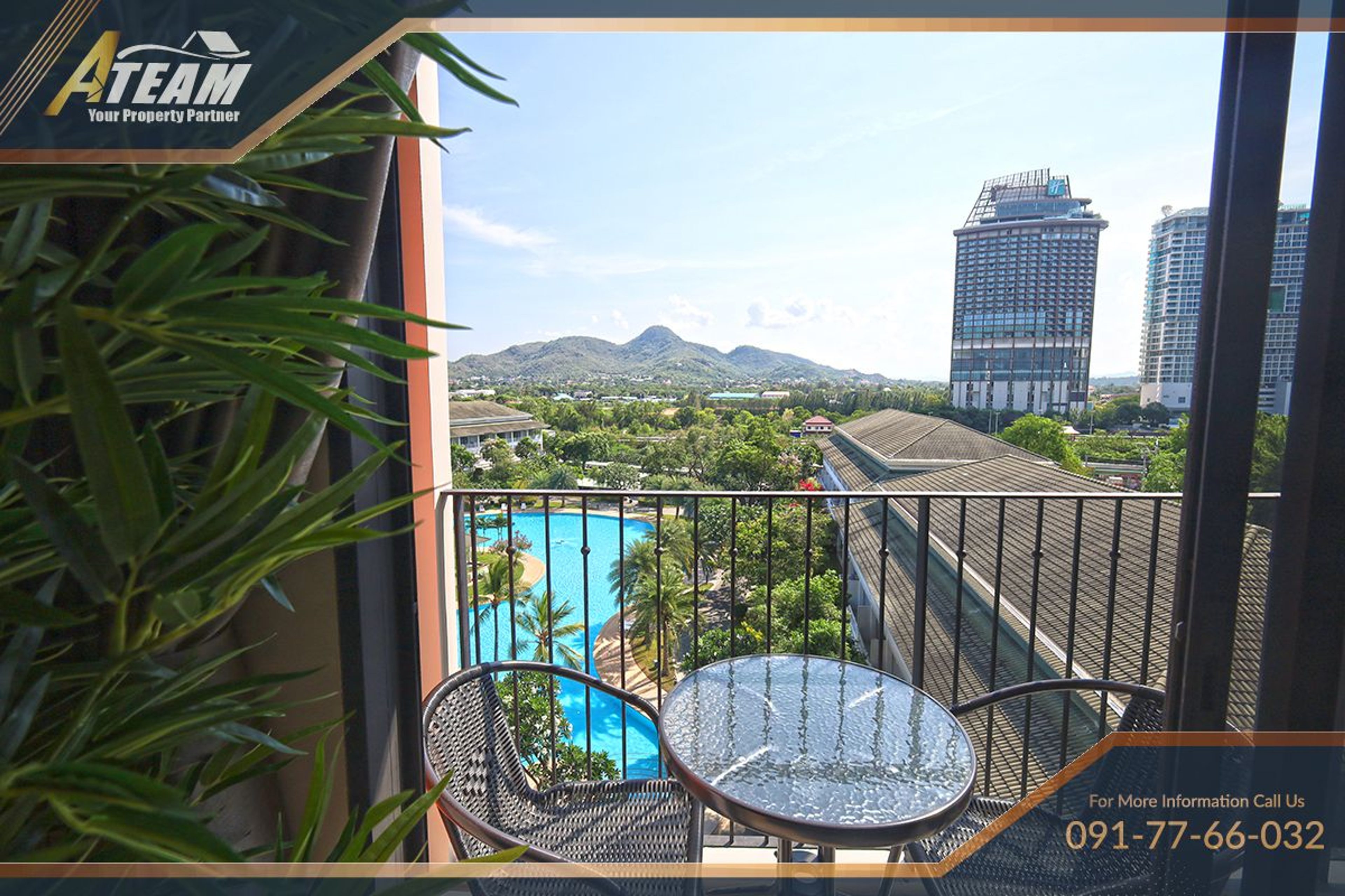 Best view top floor exlusive 1 bedroom in Cabanas Hua hin thumbnail 15
