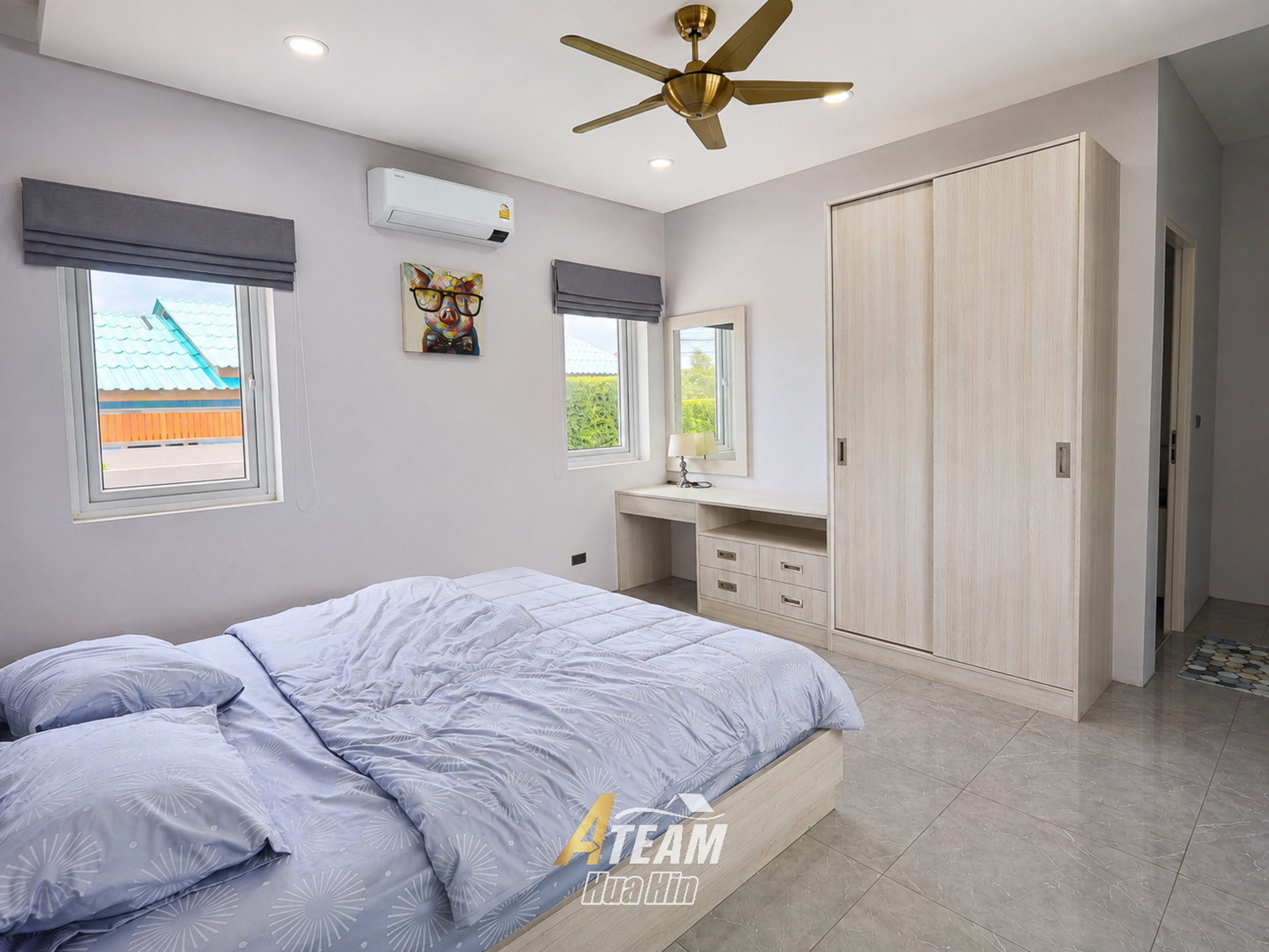 For rent 3 bed pool villa with mountain view Khao Tao, Hua Hin thumbnail 17