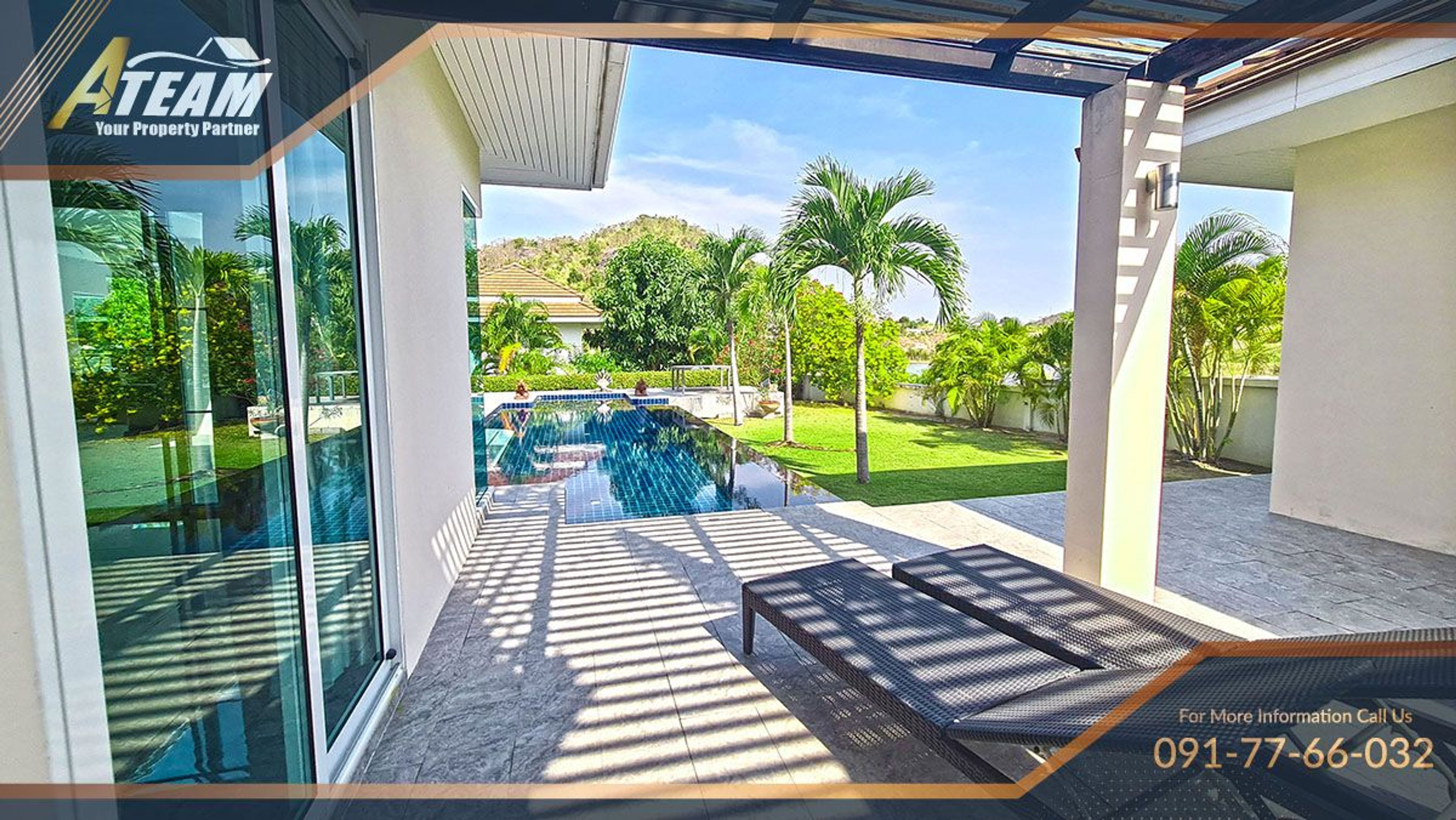 380 sqm, 3 Bedroom 3 Bathroom Poolvilla at Red Mountain Waterside, Hua
